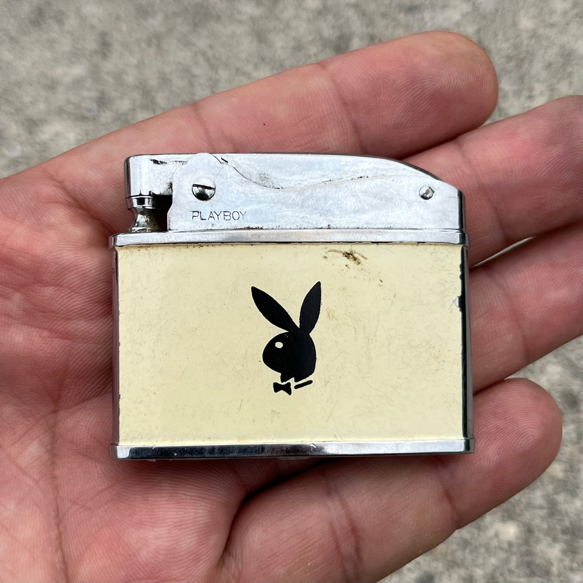 Vintage Playboy flat lighter.