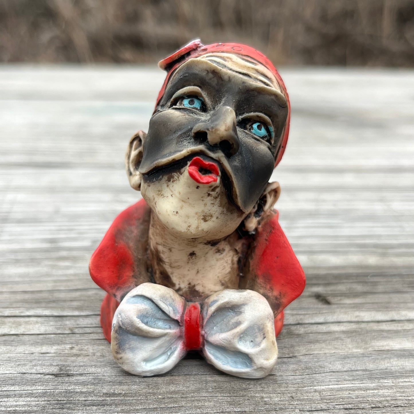 Vintage resin jester.