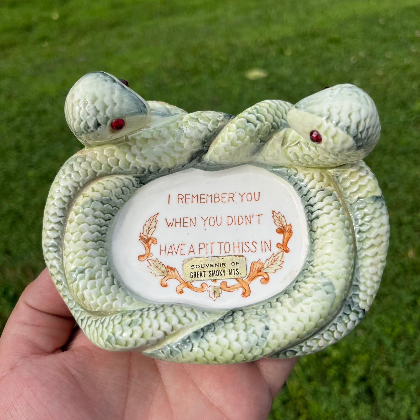 1960s Snake ashtray.