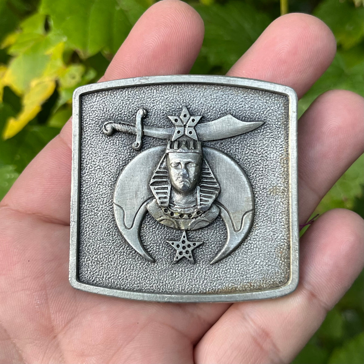 1984 Shriners belt buckle.