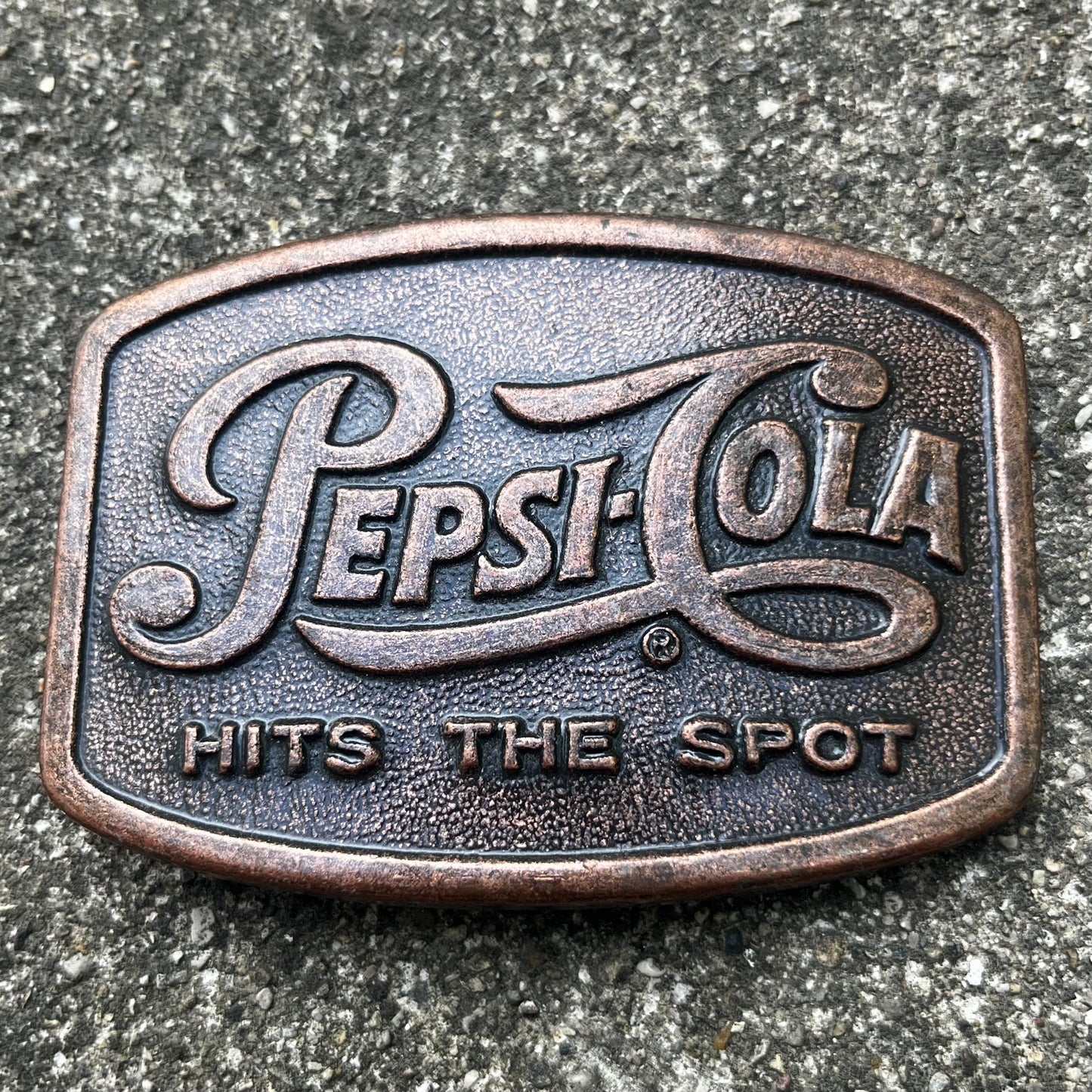 Vintage Pepsi-Cola belt buckle.