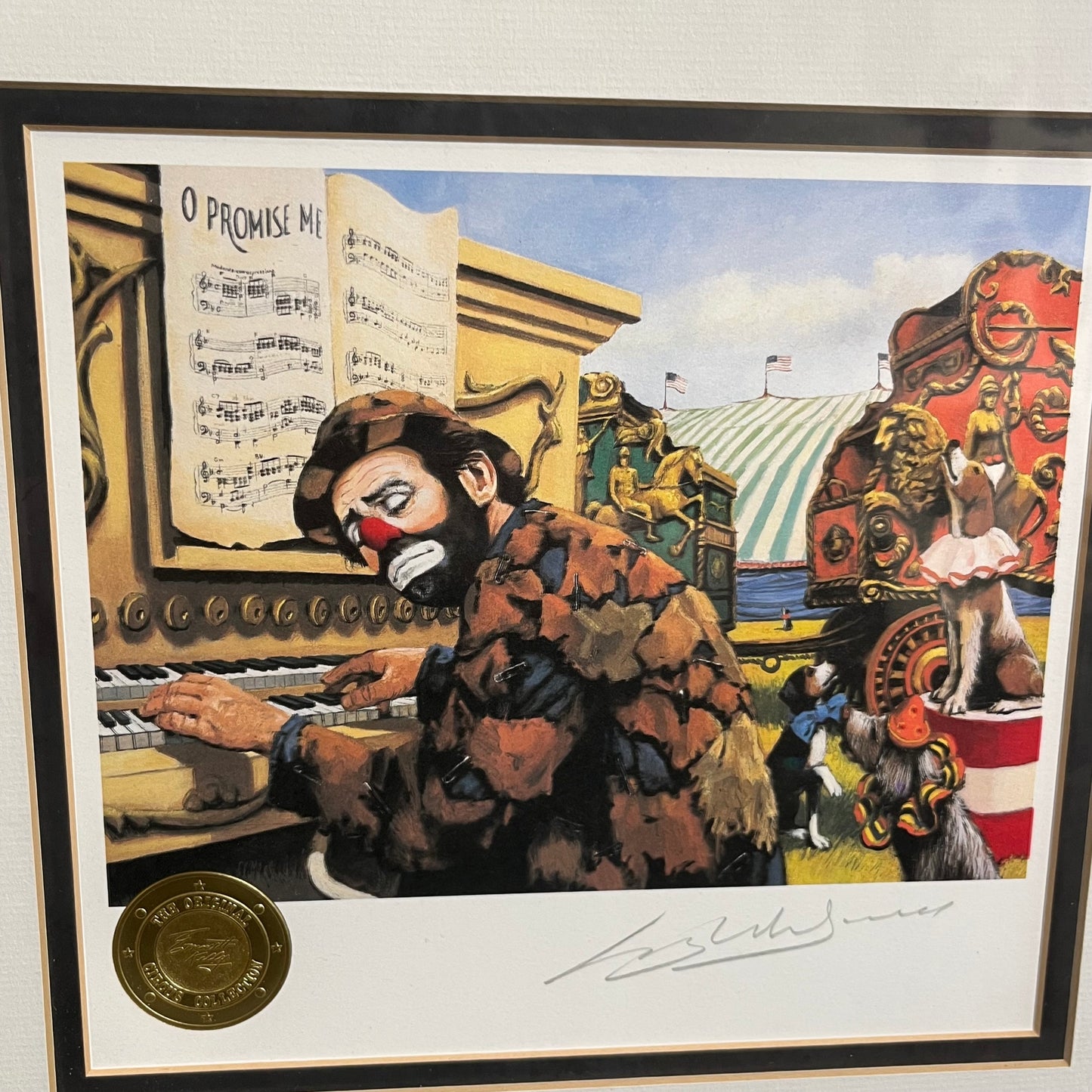 90s Emmet Kelly Jr. O.G. circus collection print.