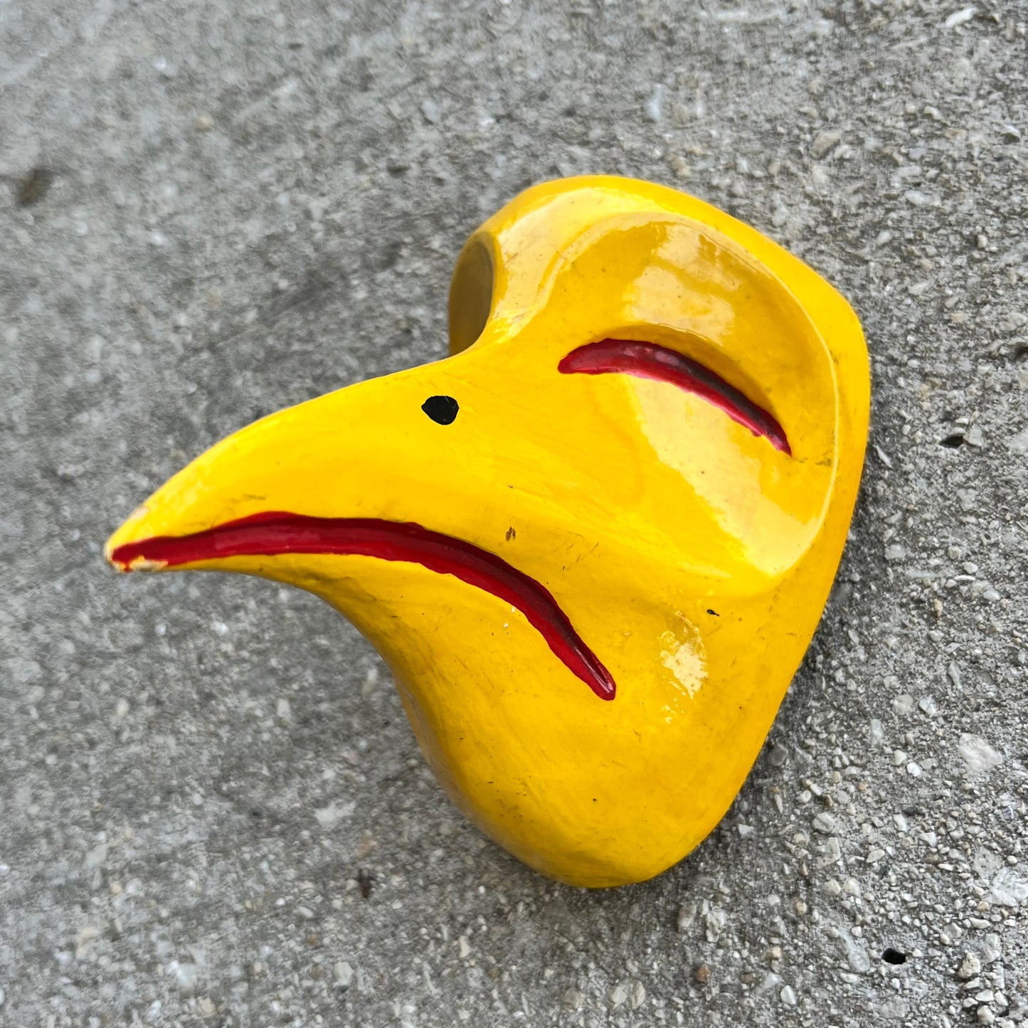 Vintage hand crafted bird mask.