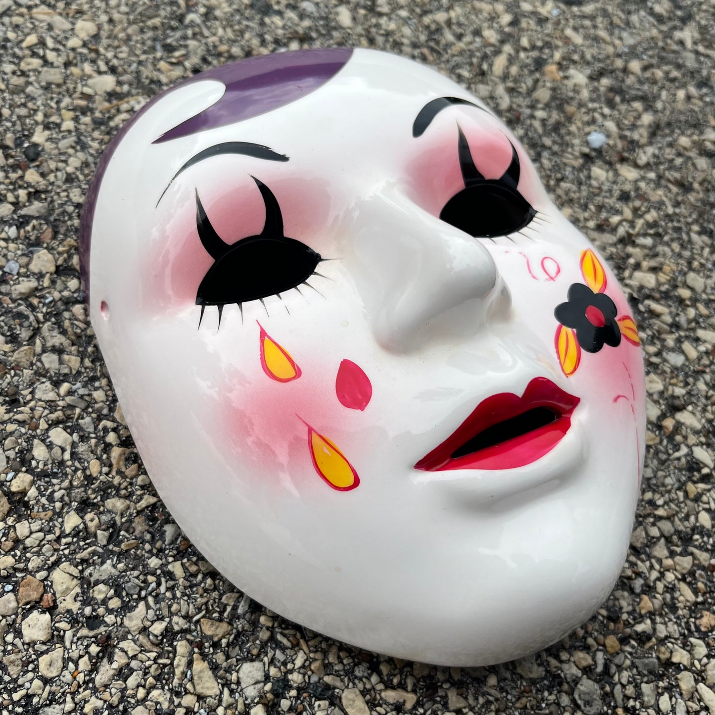 90s Ceramic clown mask.