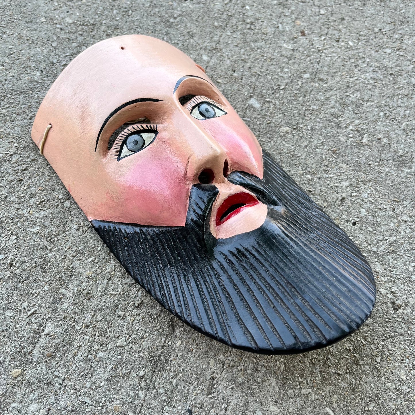 Vintage ceremonial Spaniard mask.