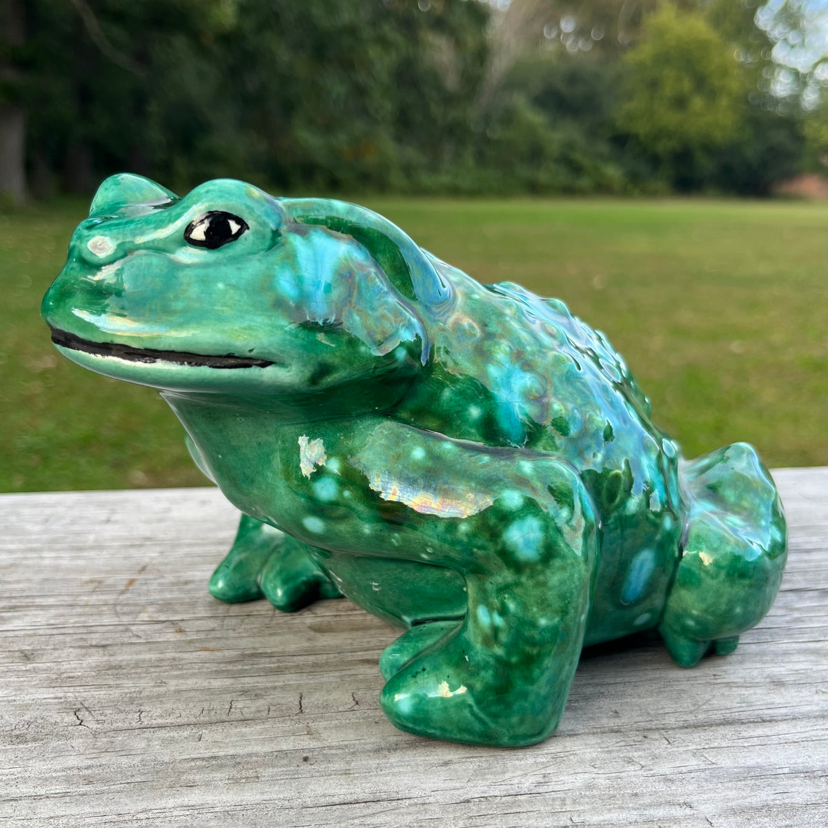 Vintage ceramic toad.