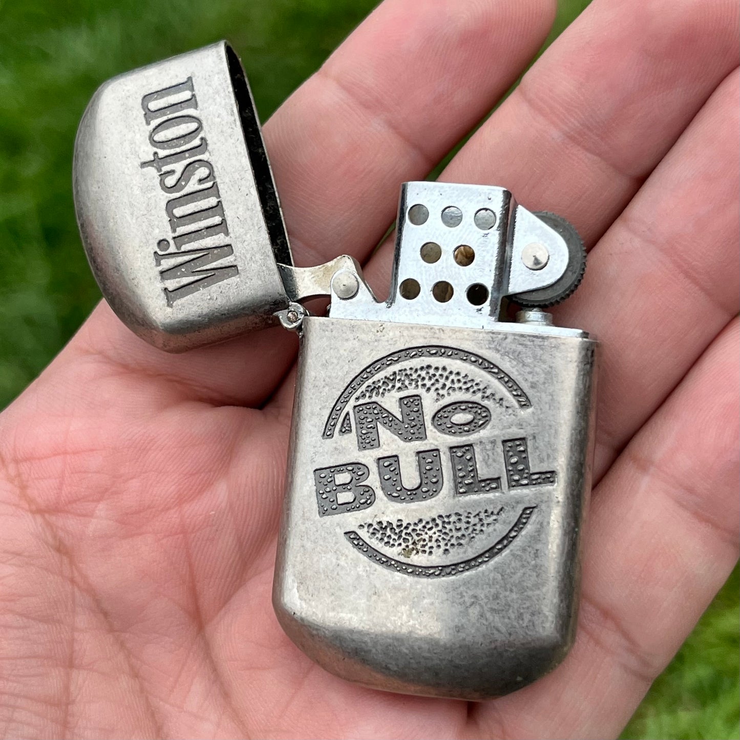 1980s Winston flip lighter.