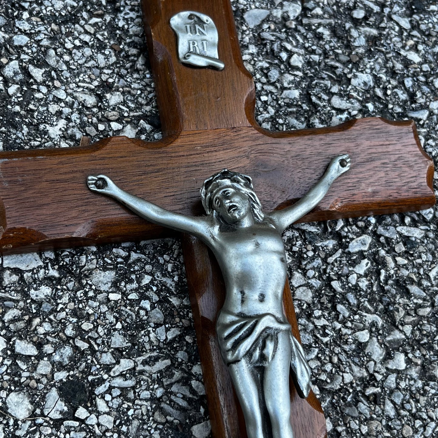 Vintage wooden crucifix.