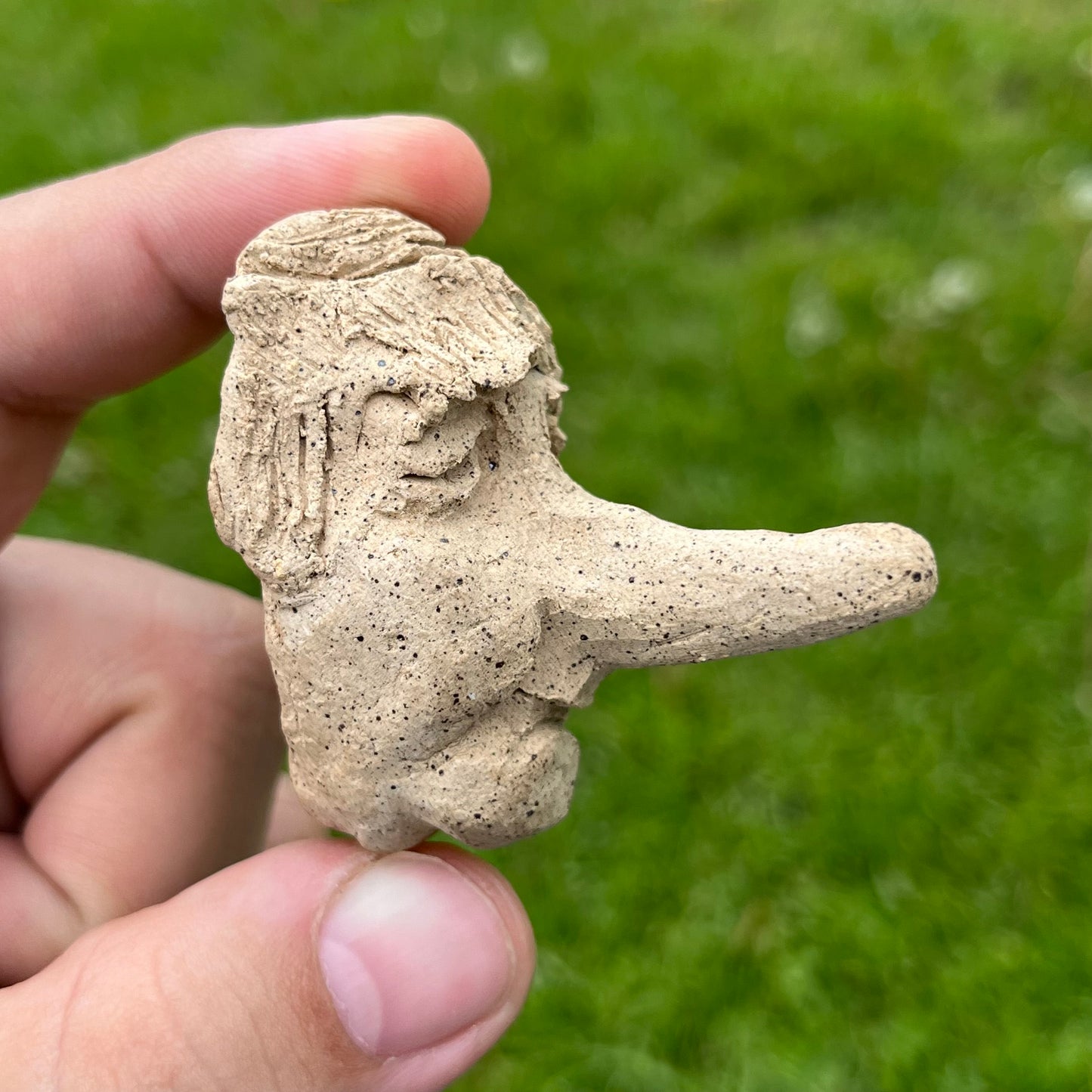 90s Clay sculture by Charlotte Burgess.