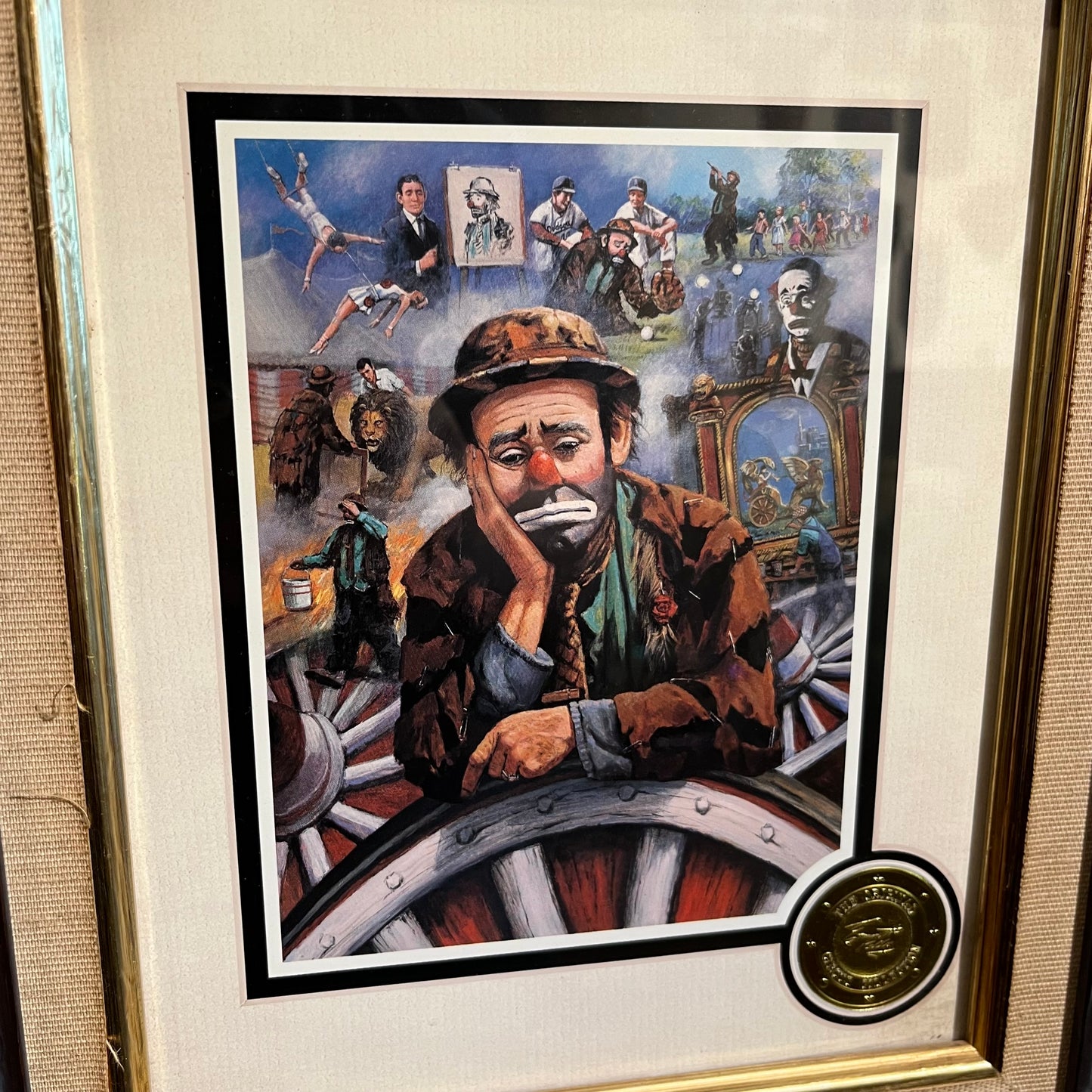 90s Emmet Kelly Jr. O.G. circus collection print.