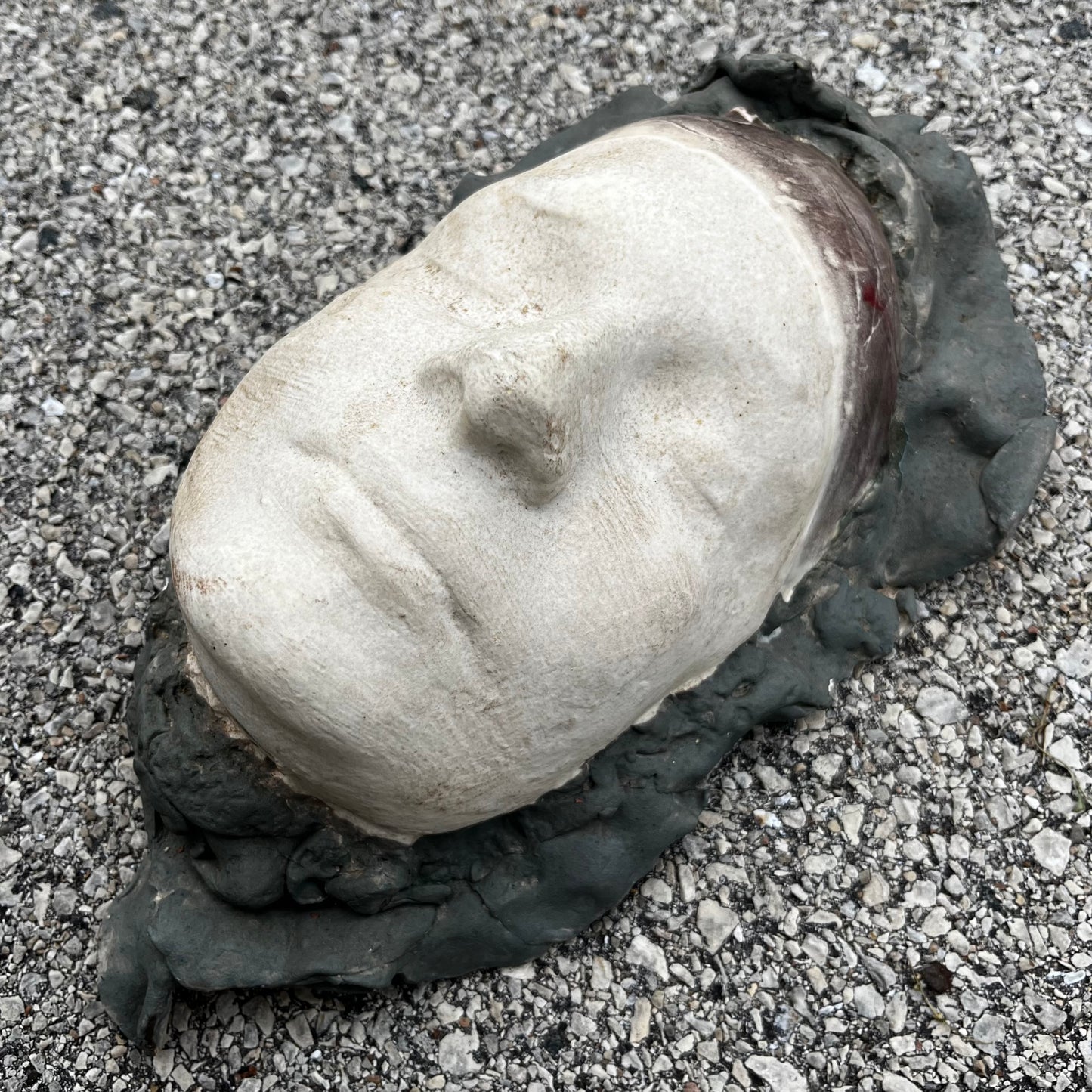 90s Hand crafted clay “Death mask”.