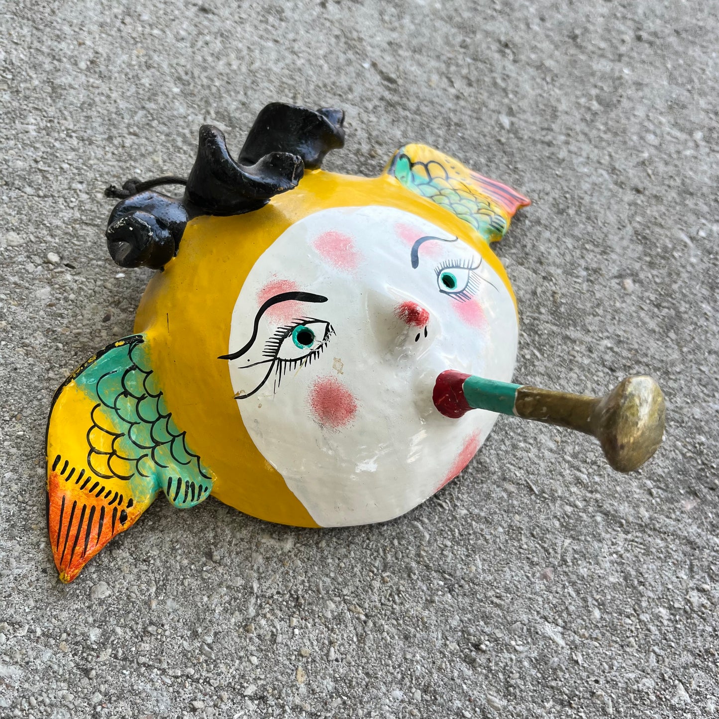 Vintage hand crafted coconut mask.