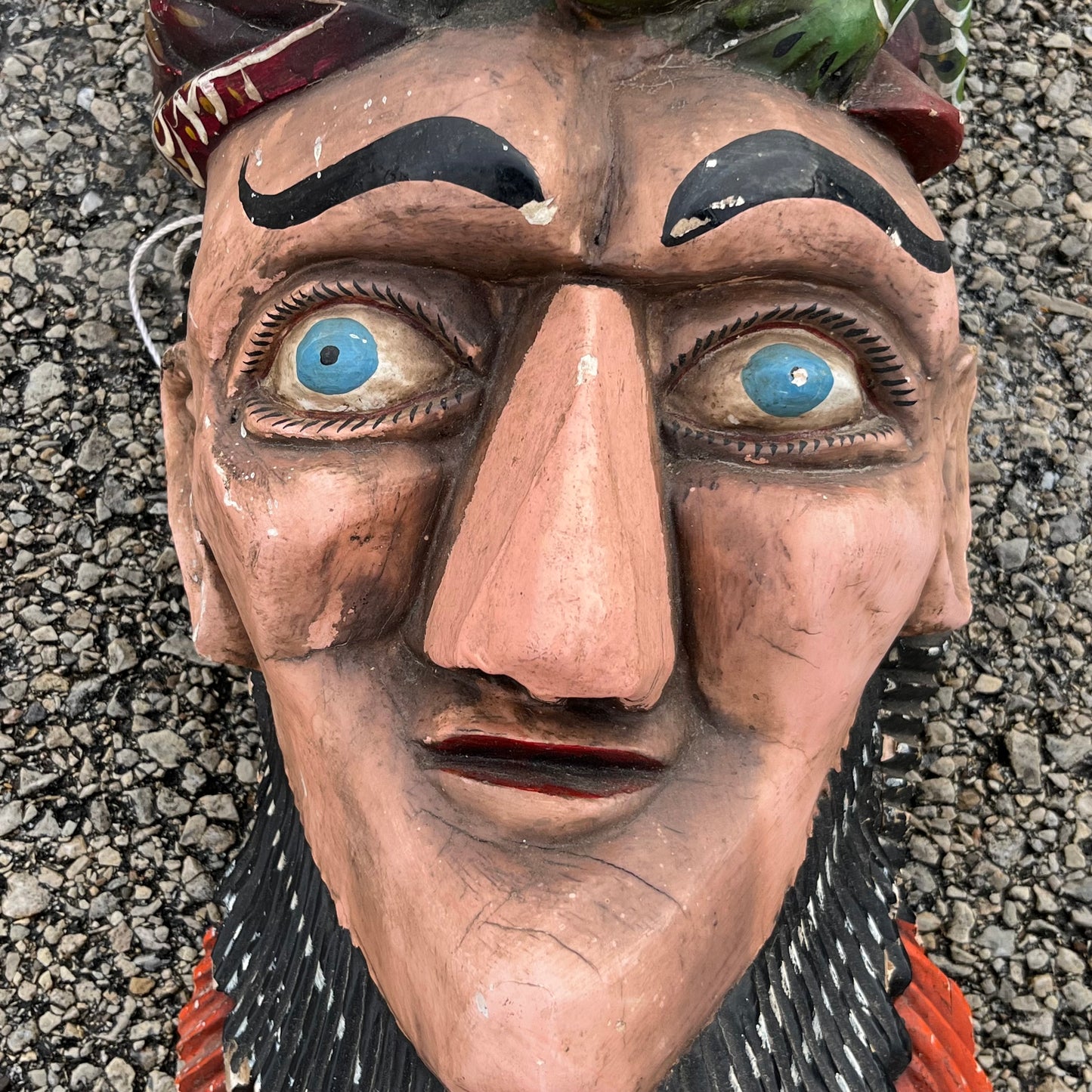 1970s Decorative lizard mask.