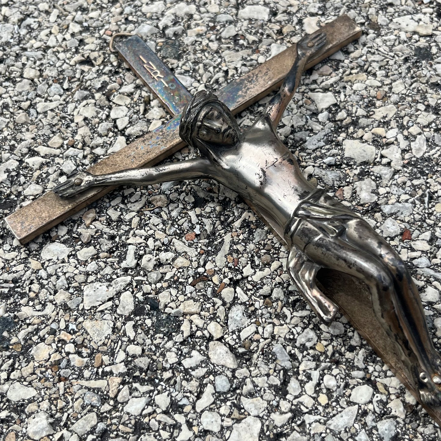 Vintage metal crucifix.