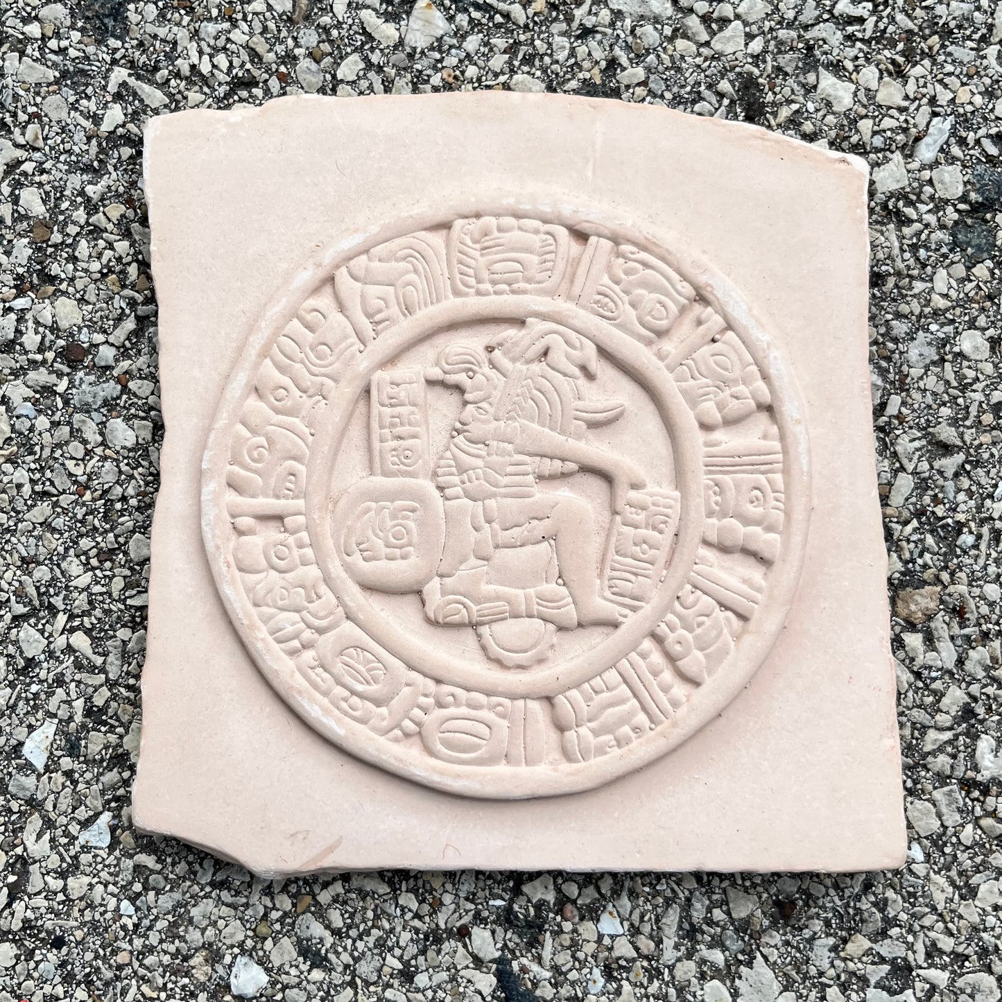 90s Maya Calendar souvenir plaque.