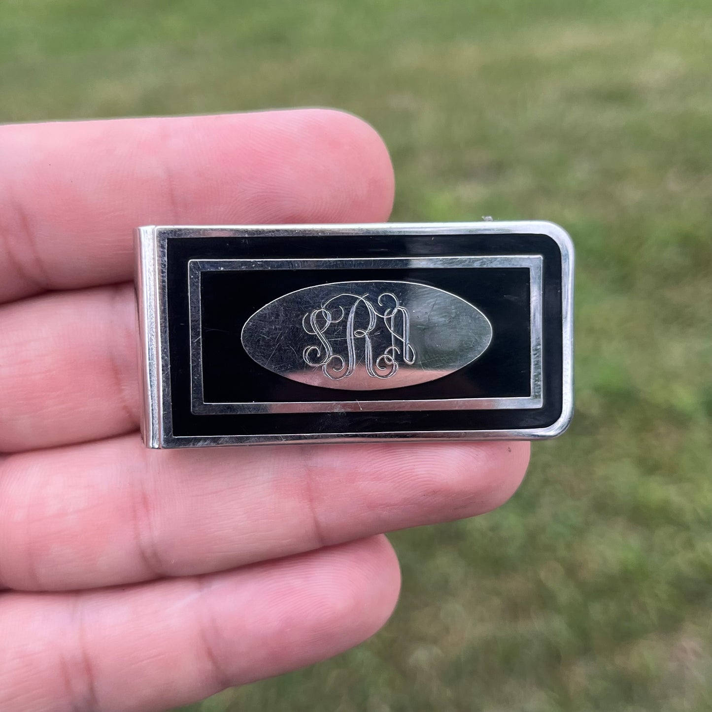 Vintage engraved money clip.
