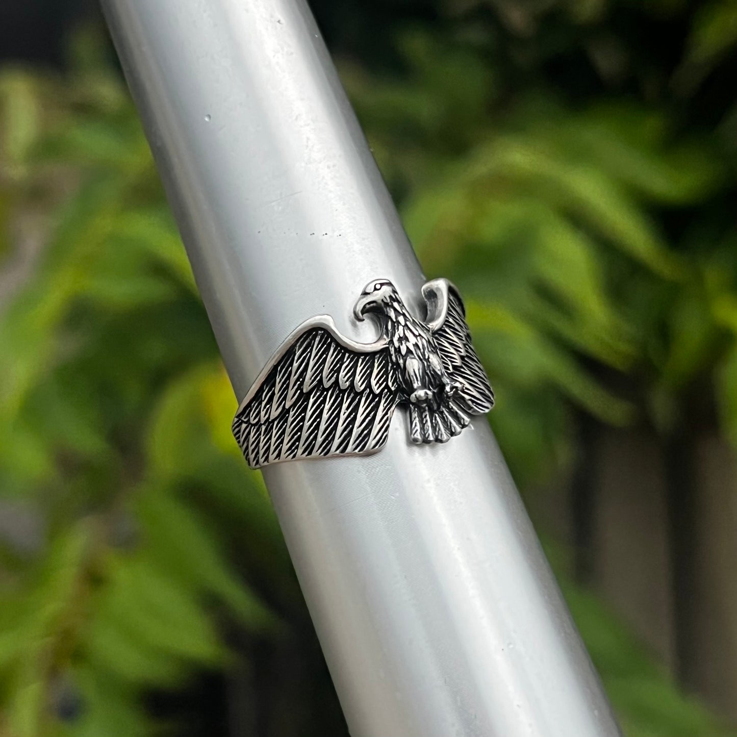 Vintage Sterling eagle ring. Size 12.75.