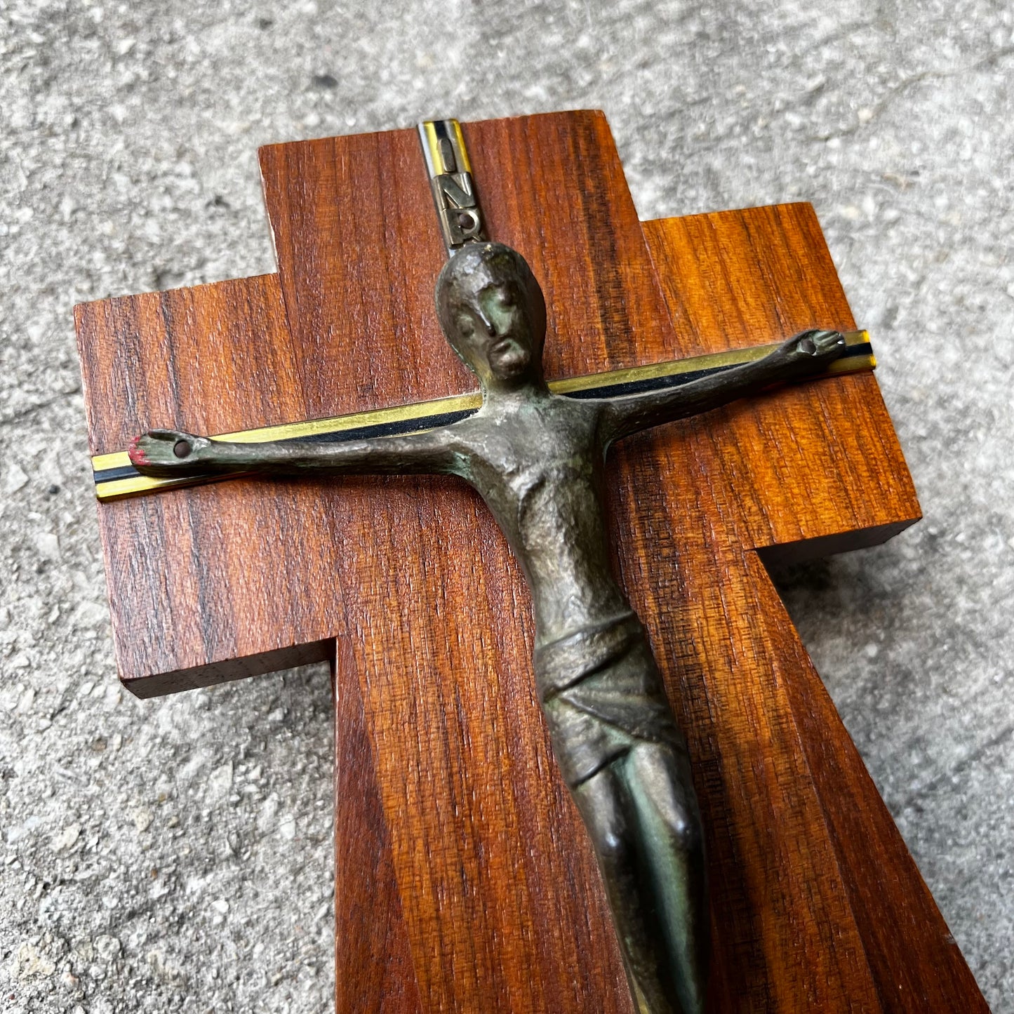 Vintage sick call crucifix.