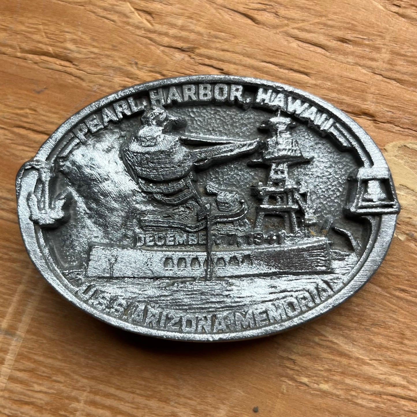 1987 Pearl harbor belt buckle.