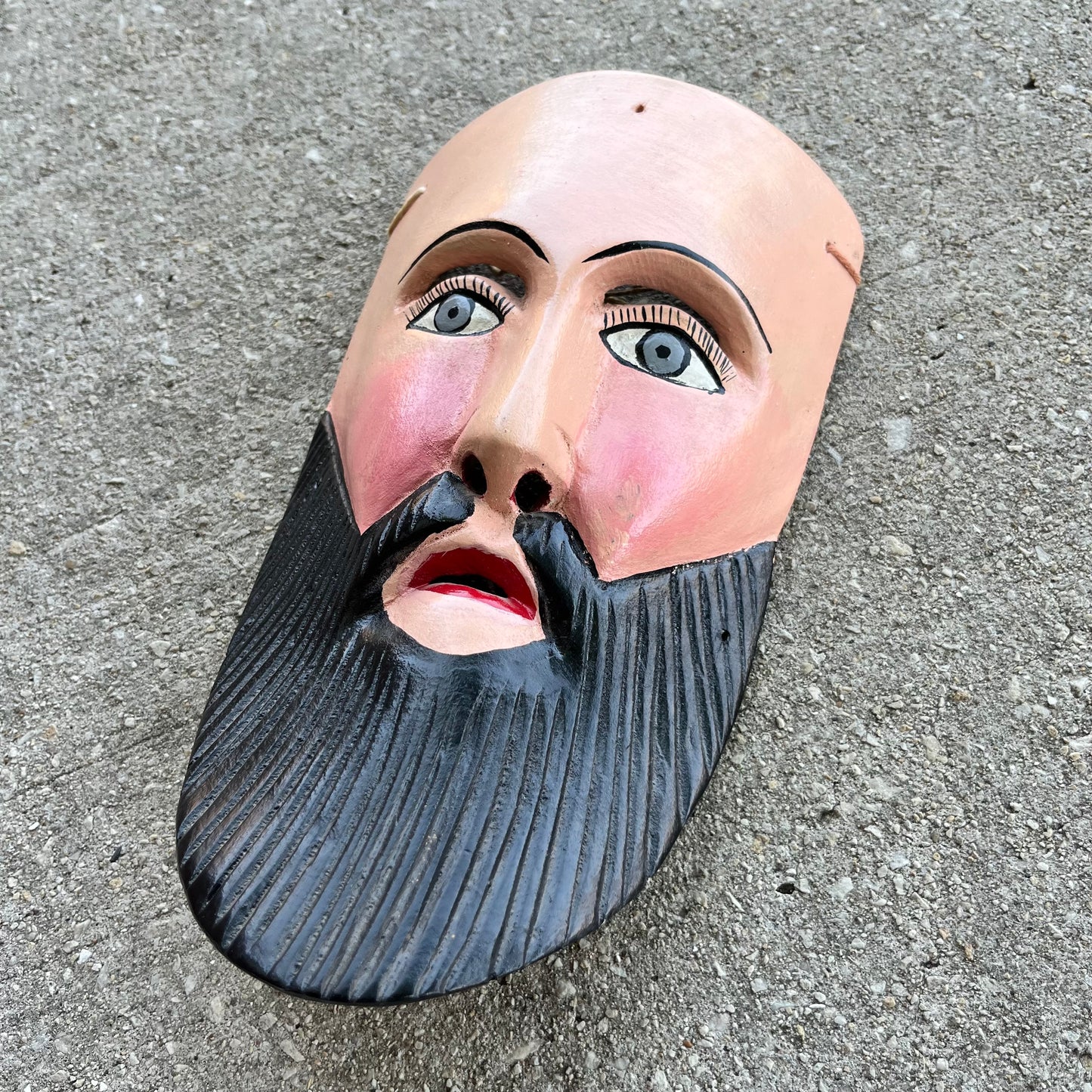 Vintage ceremonial Spaniard mask.