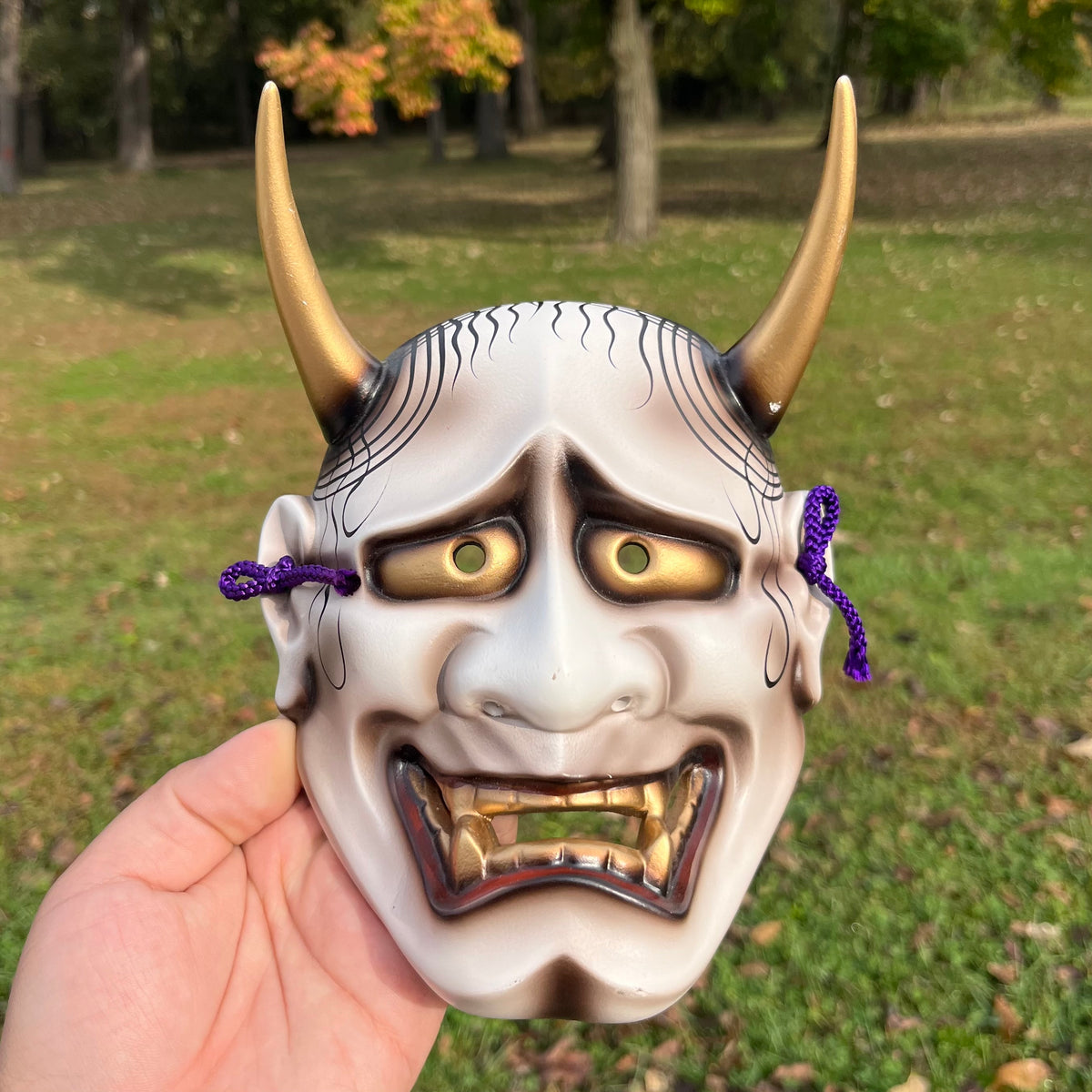 1980s Ceramic Hannya noh mask.