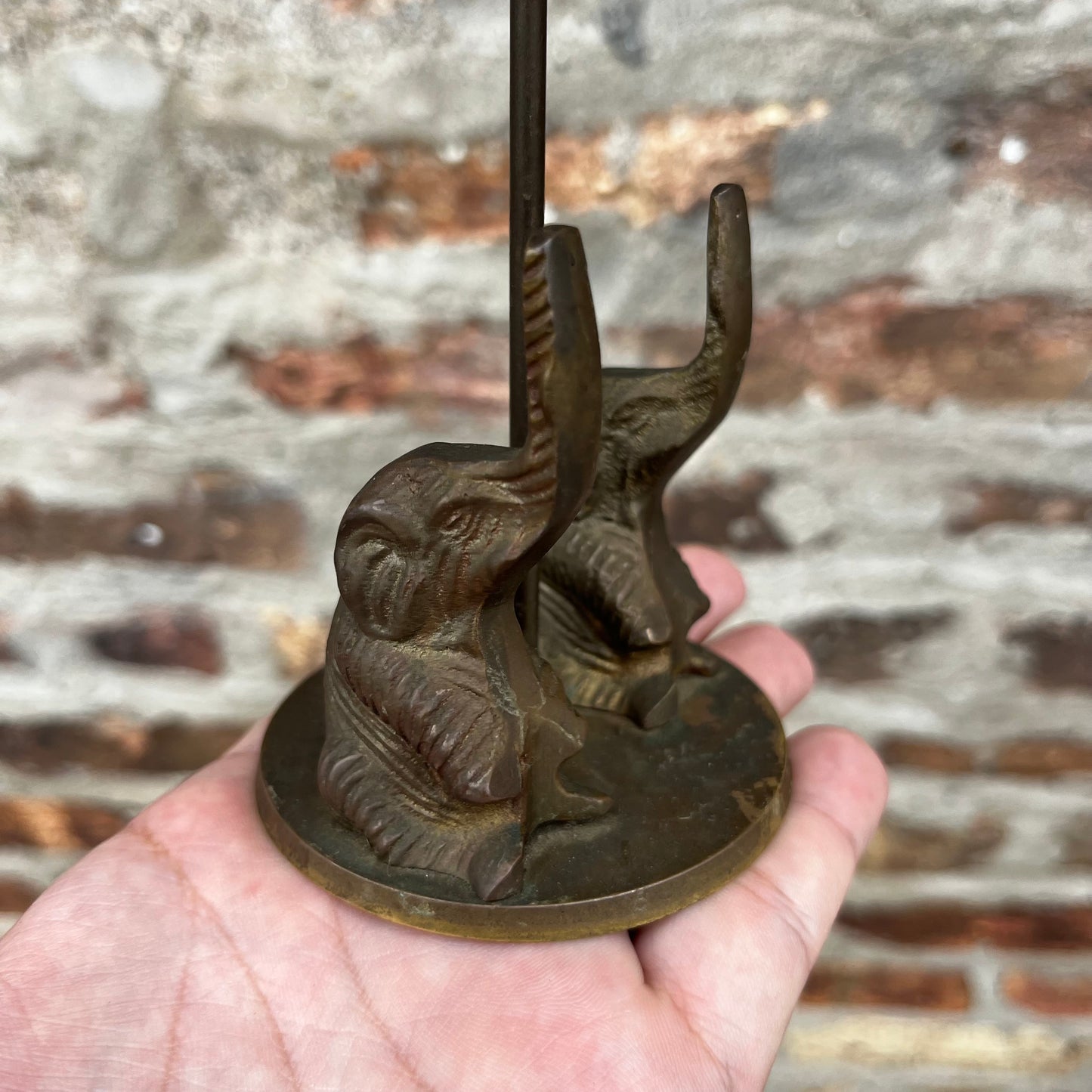 Vintage Brass elephants.