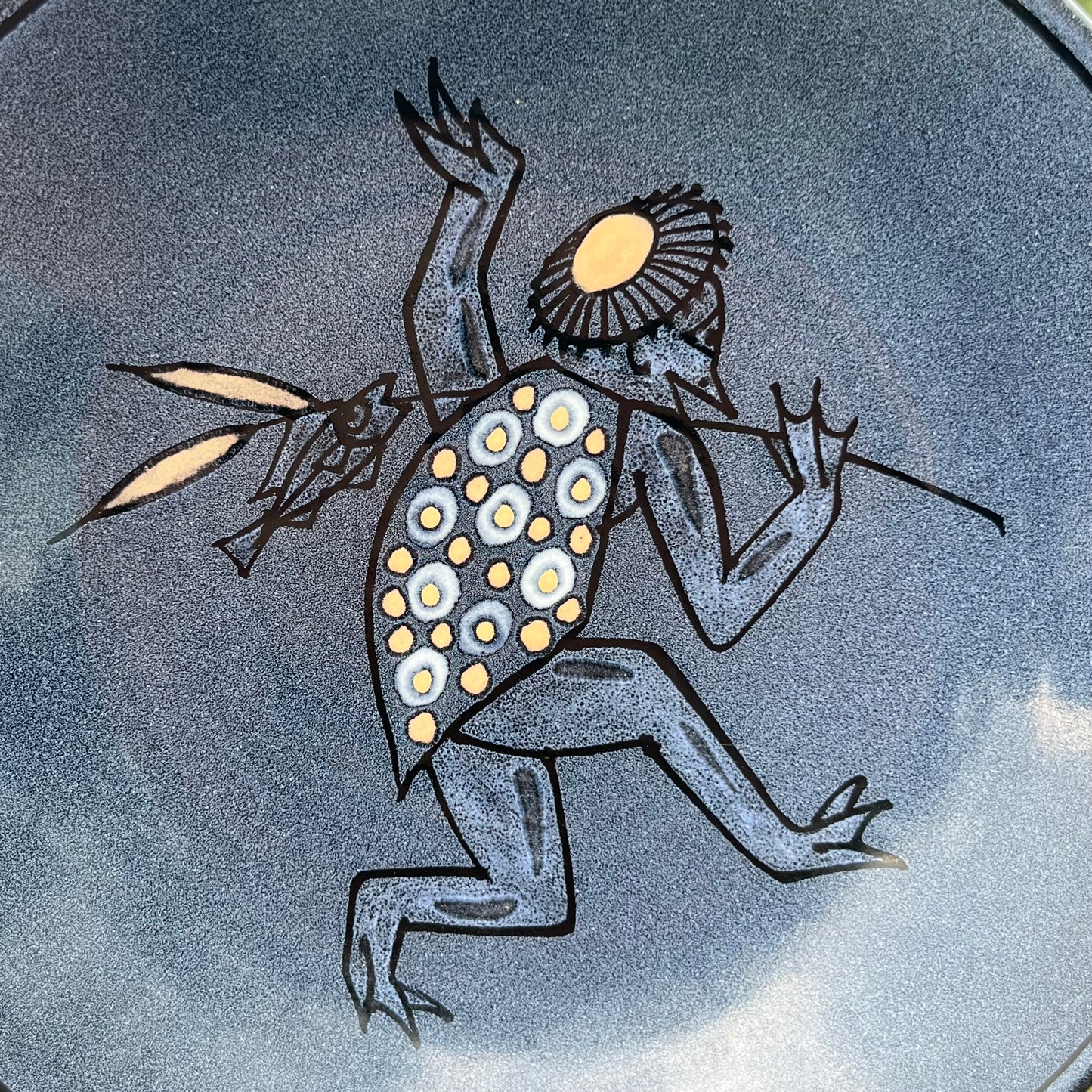 1980s Hand crafted Japanese Yokai plate.