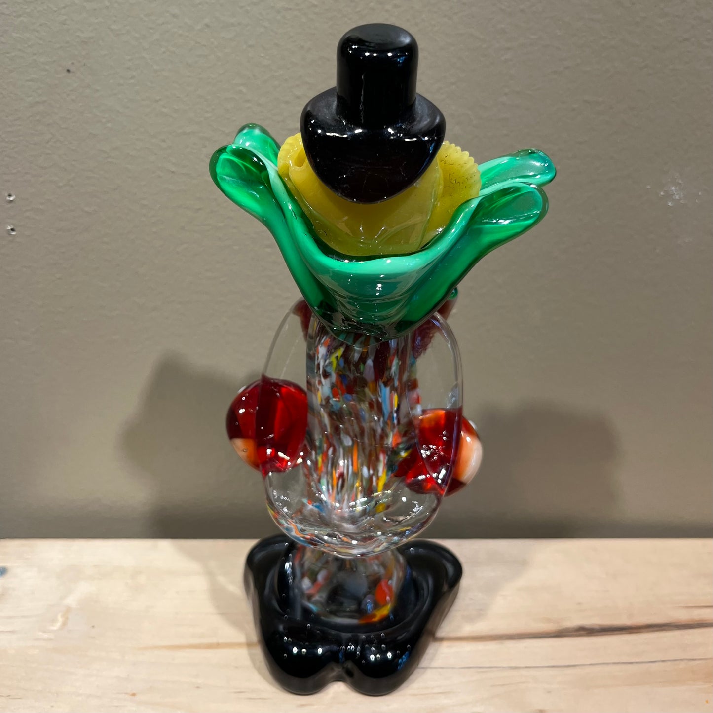 Vintage Murano glass clown.