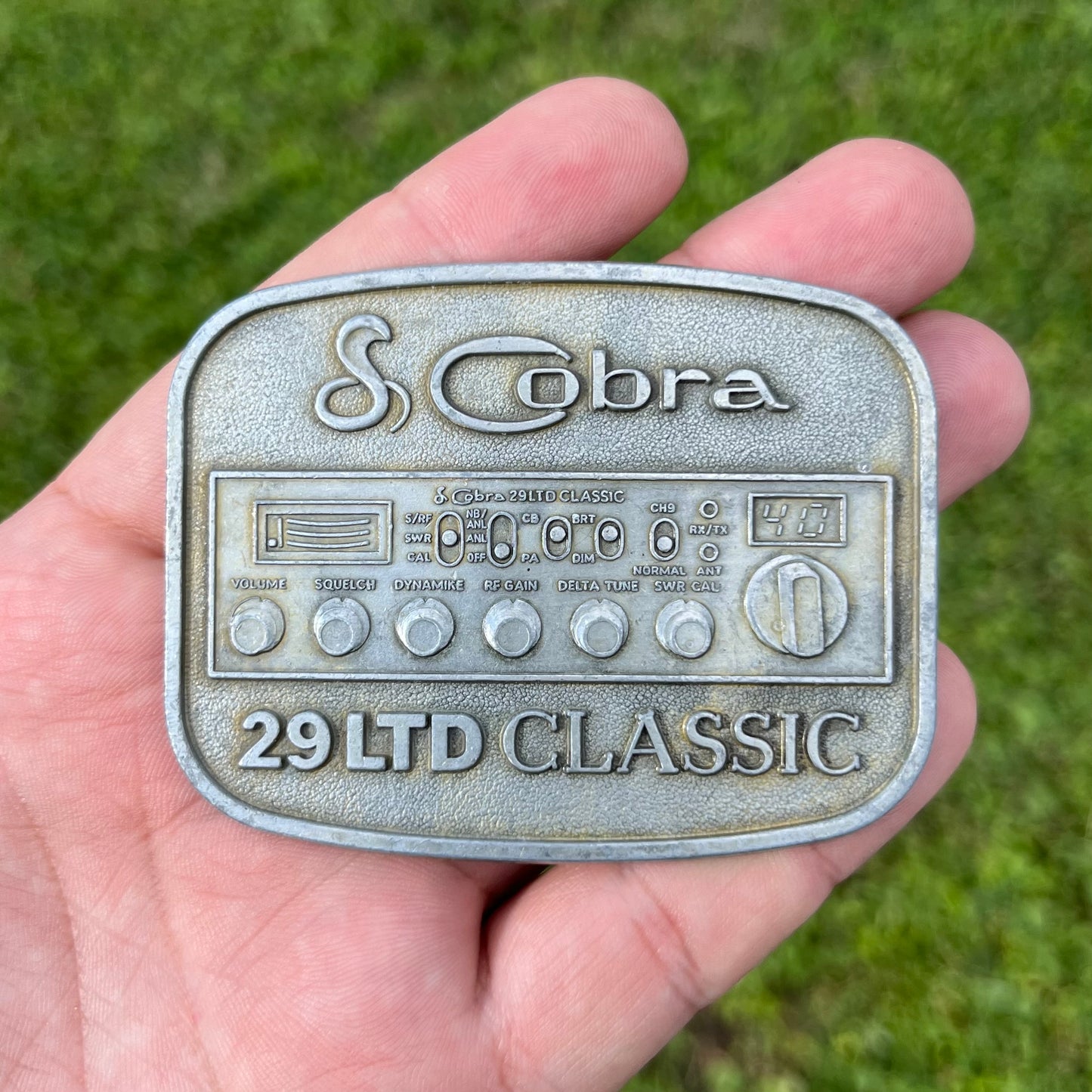 1970s Cobra 29 LTD Classic belt buckle.