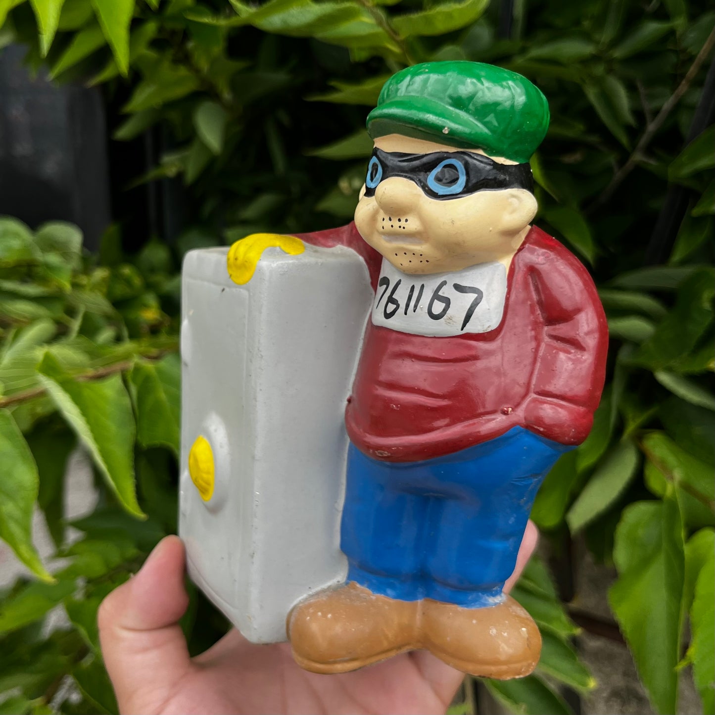 Vintage Burglar coin bank.