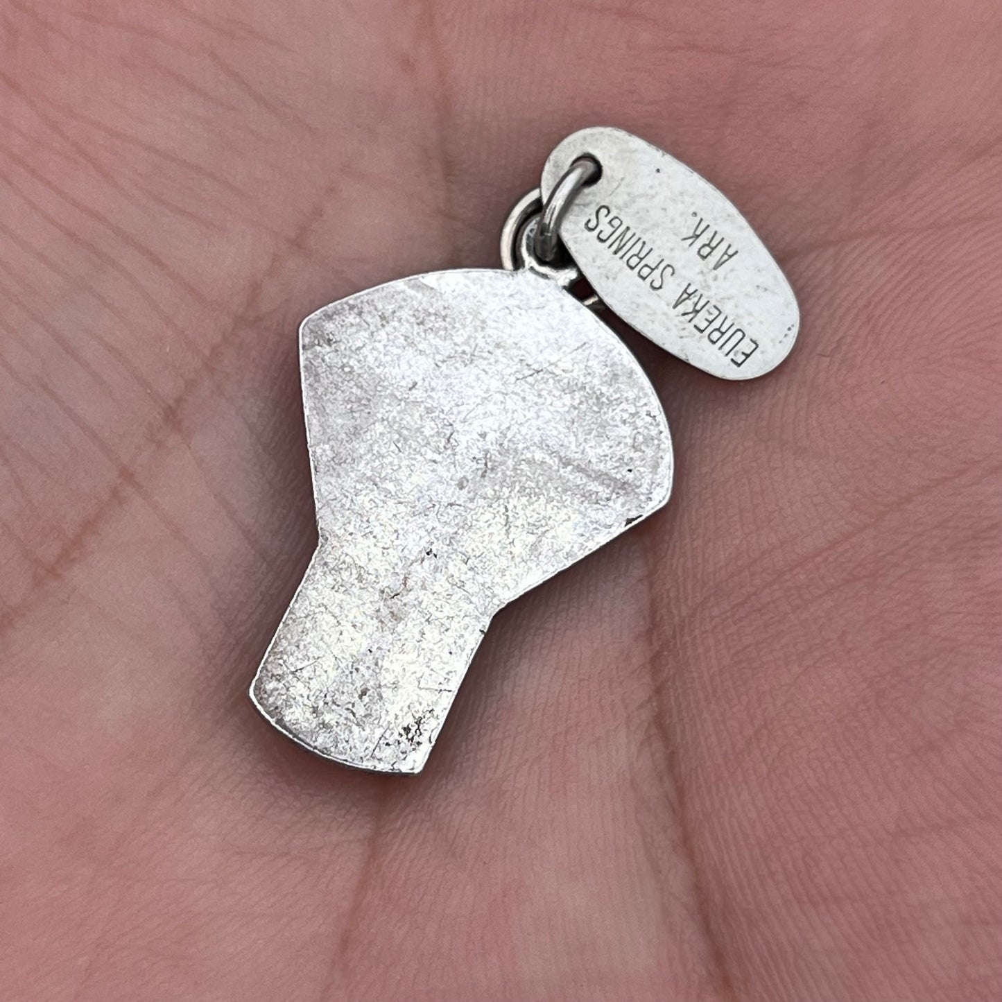 Vintage Sterling silver Rio Christ charm.