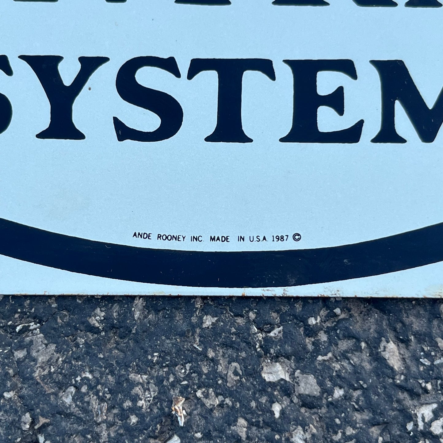 1987 Porcelain New York Central System sign.