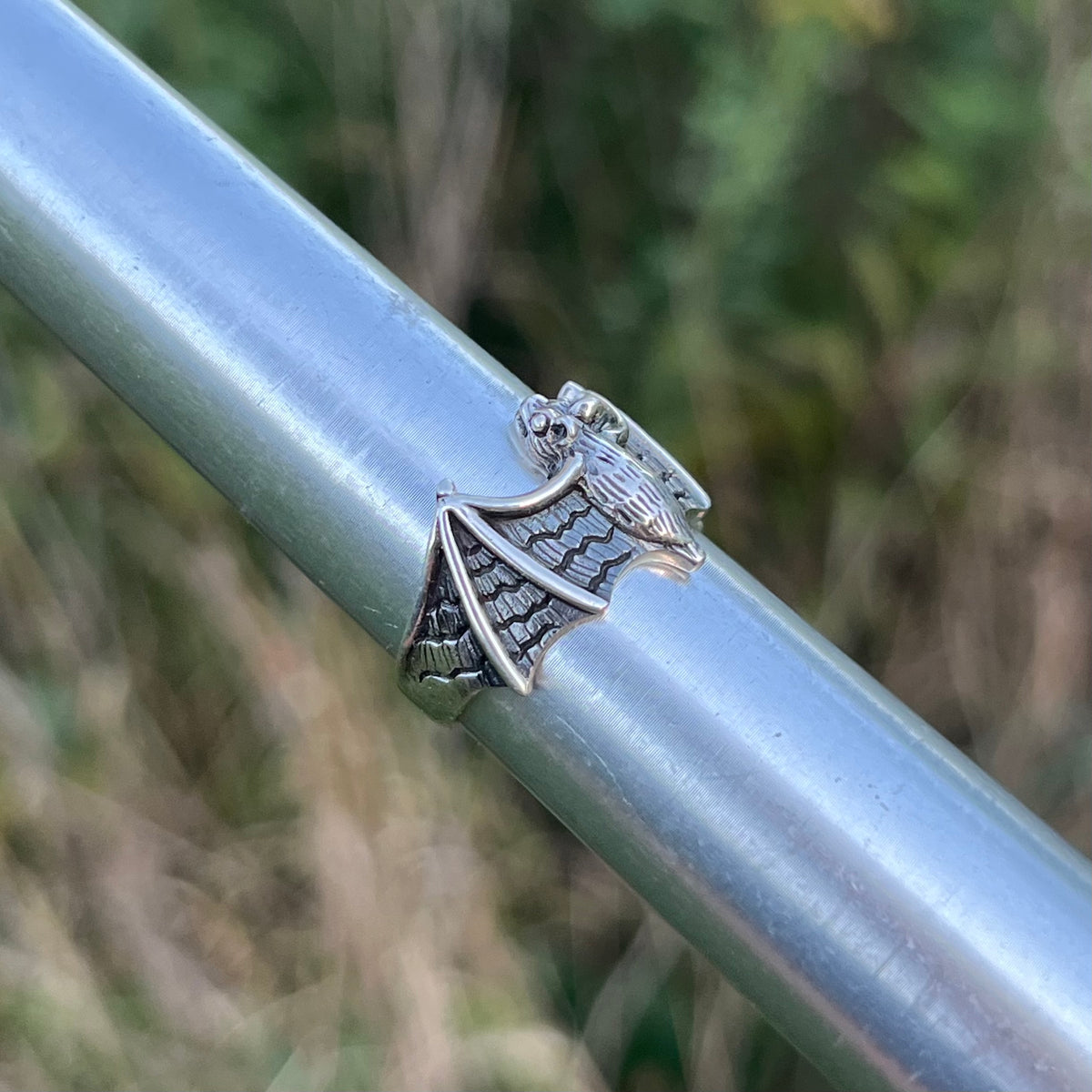 Sterling Silver Bat ring. Size 7.