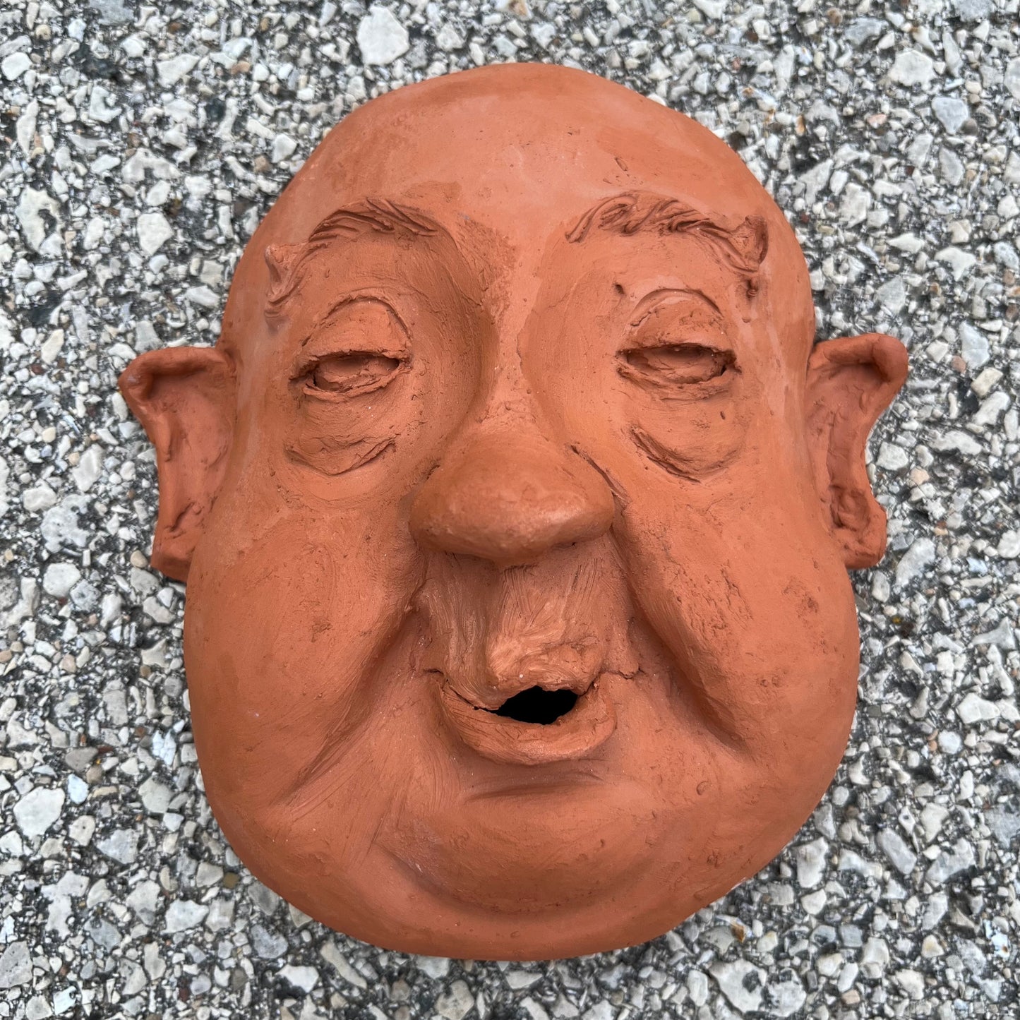 90s Clay demon sculture by Charlotte Burgess.