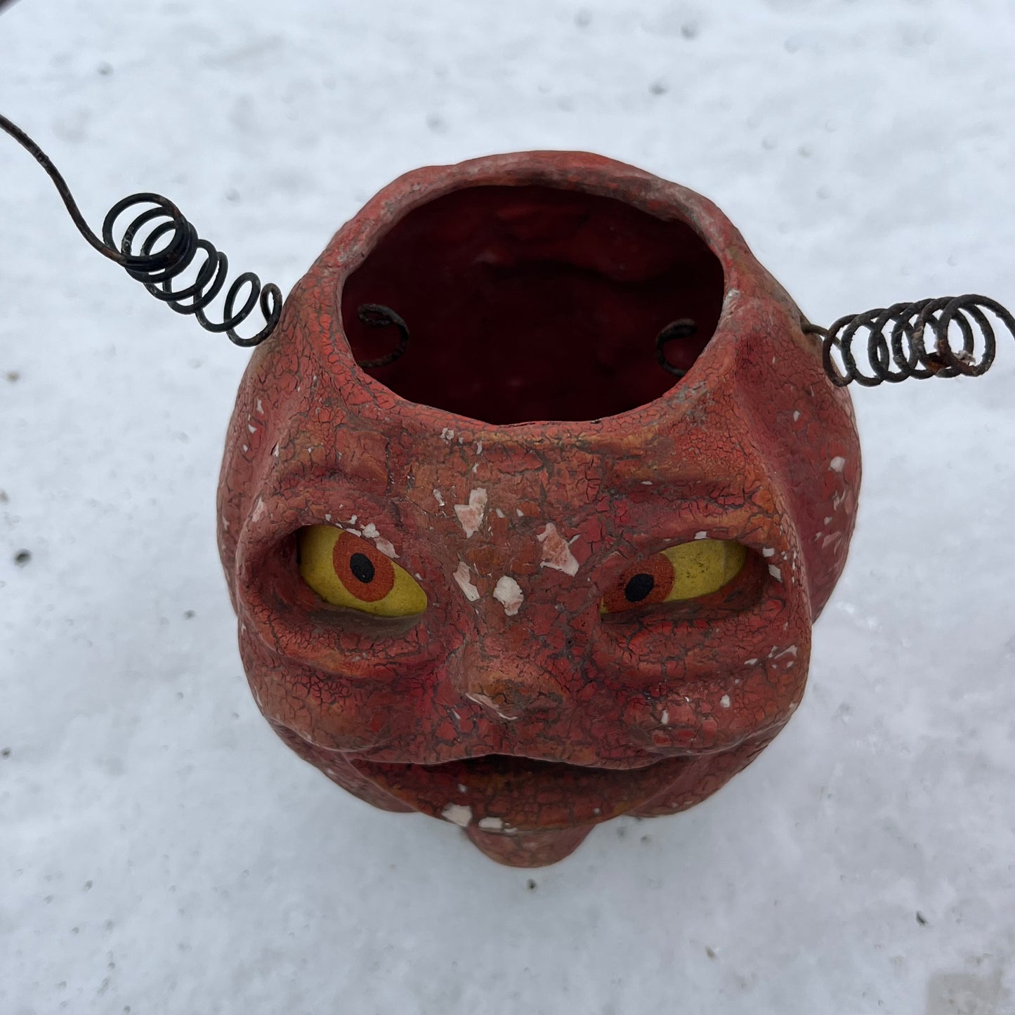 Vintage Paper mache pumpkin head.