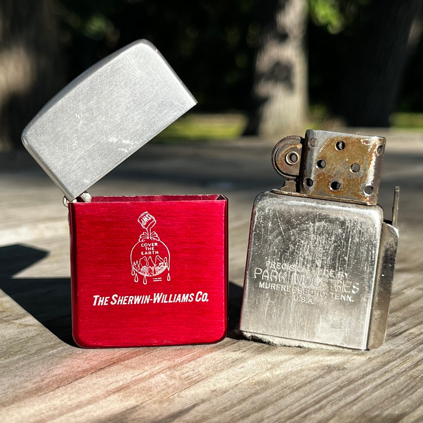 1960s Sherman Williams flip lighter.