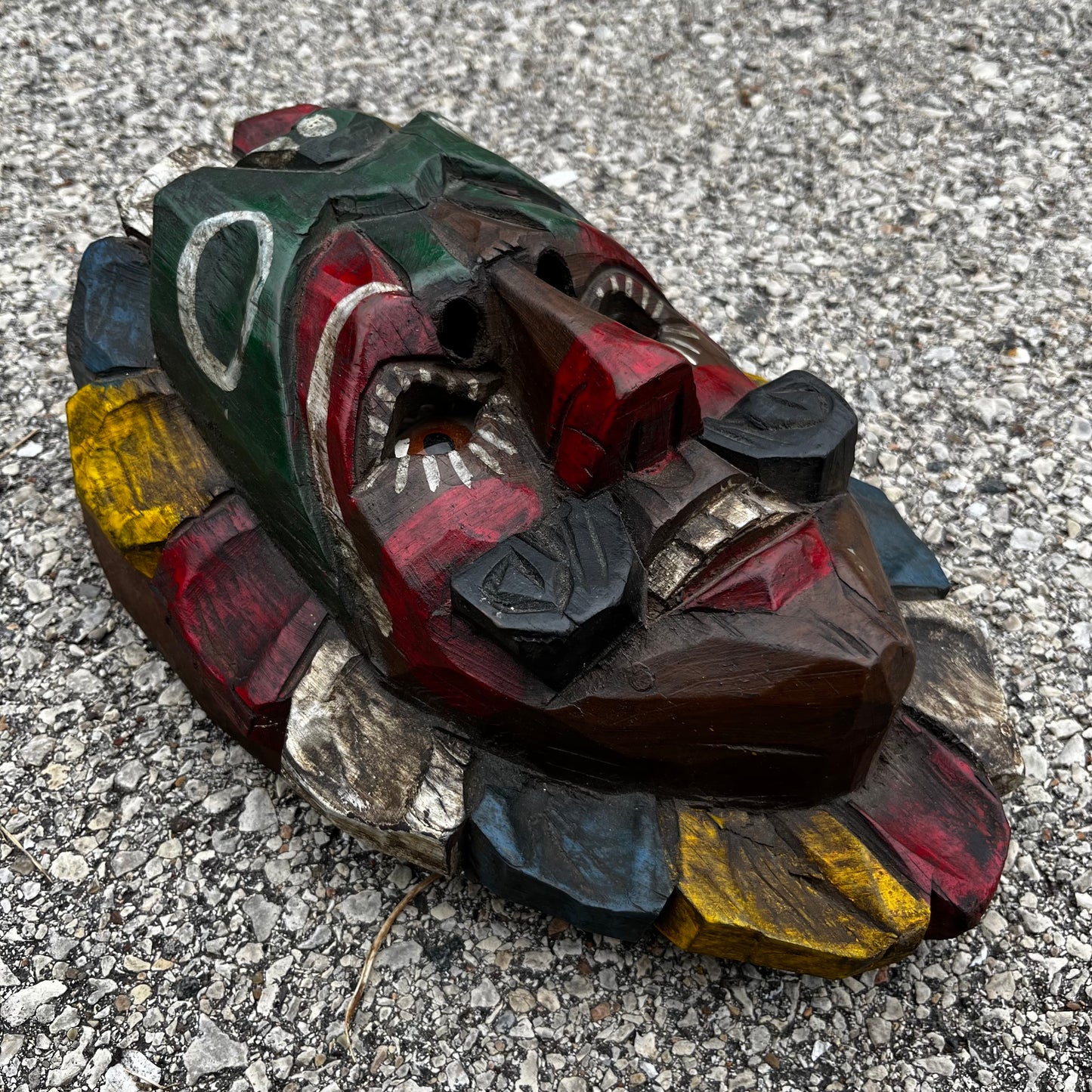 Vintage hand crafted Guatemalan dance mask.