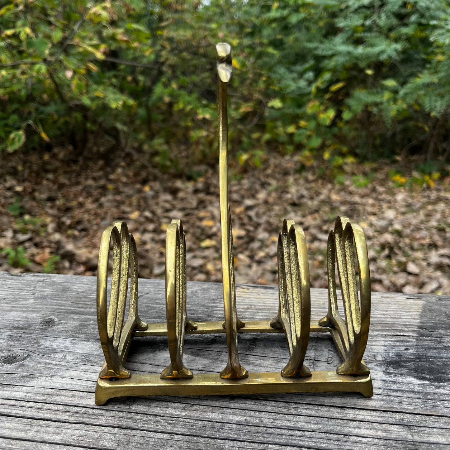 Vintage Brass swan napkin holder.