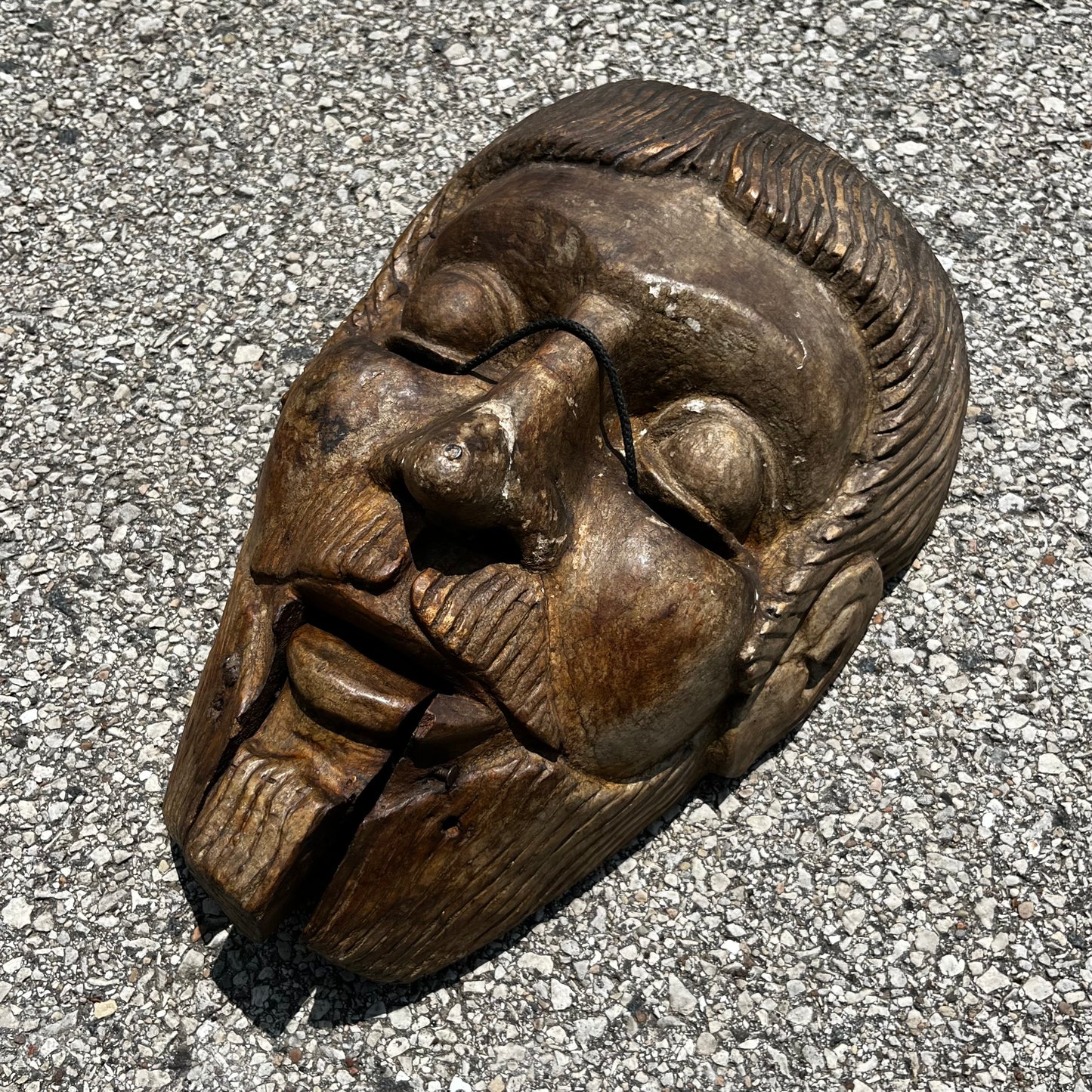 Early 1900s Danza dr Moro Spaniard mask.