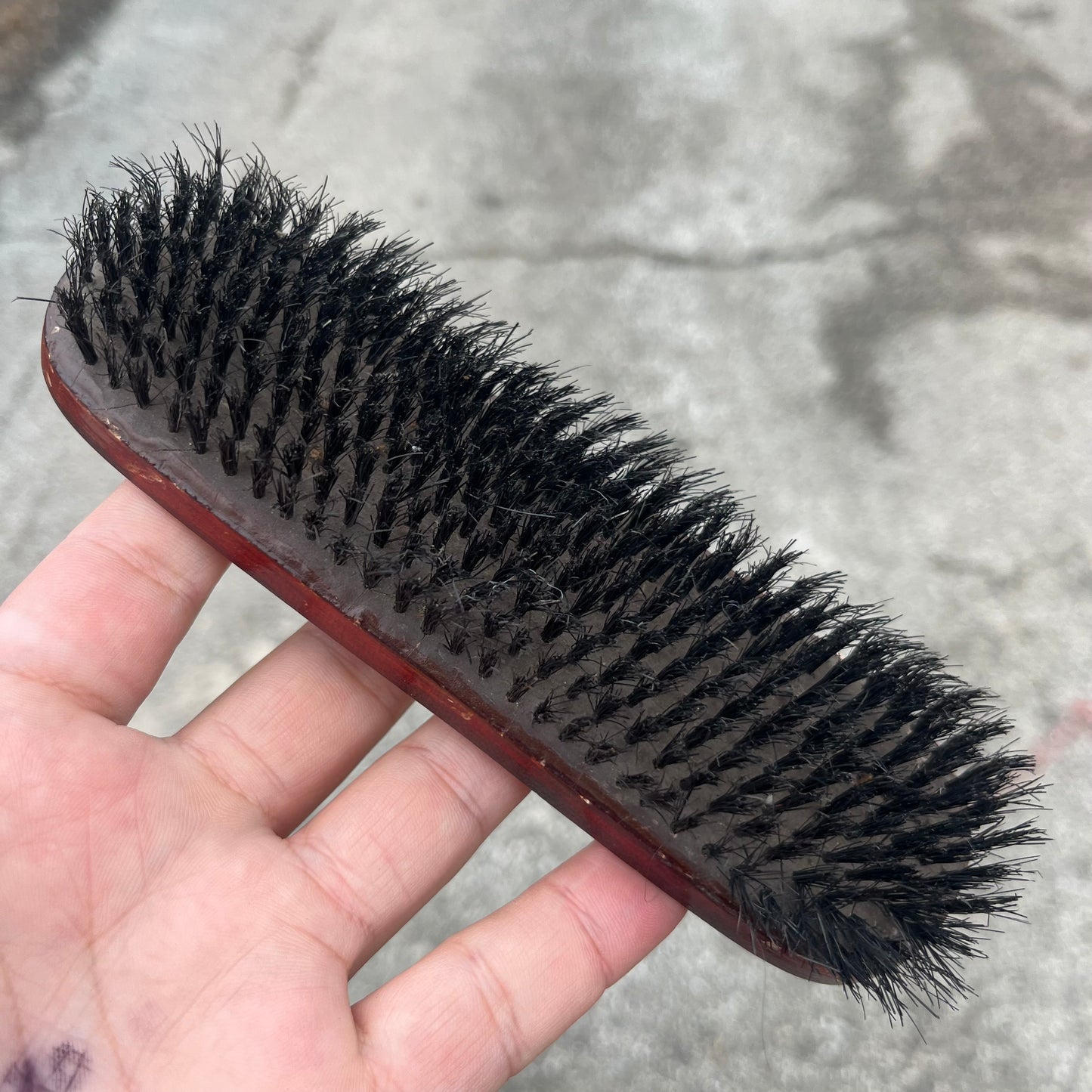 Vintage Funeral home shoe shine brush.
