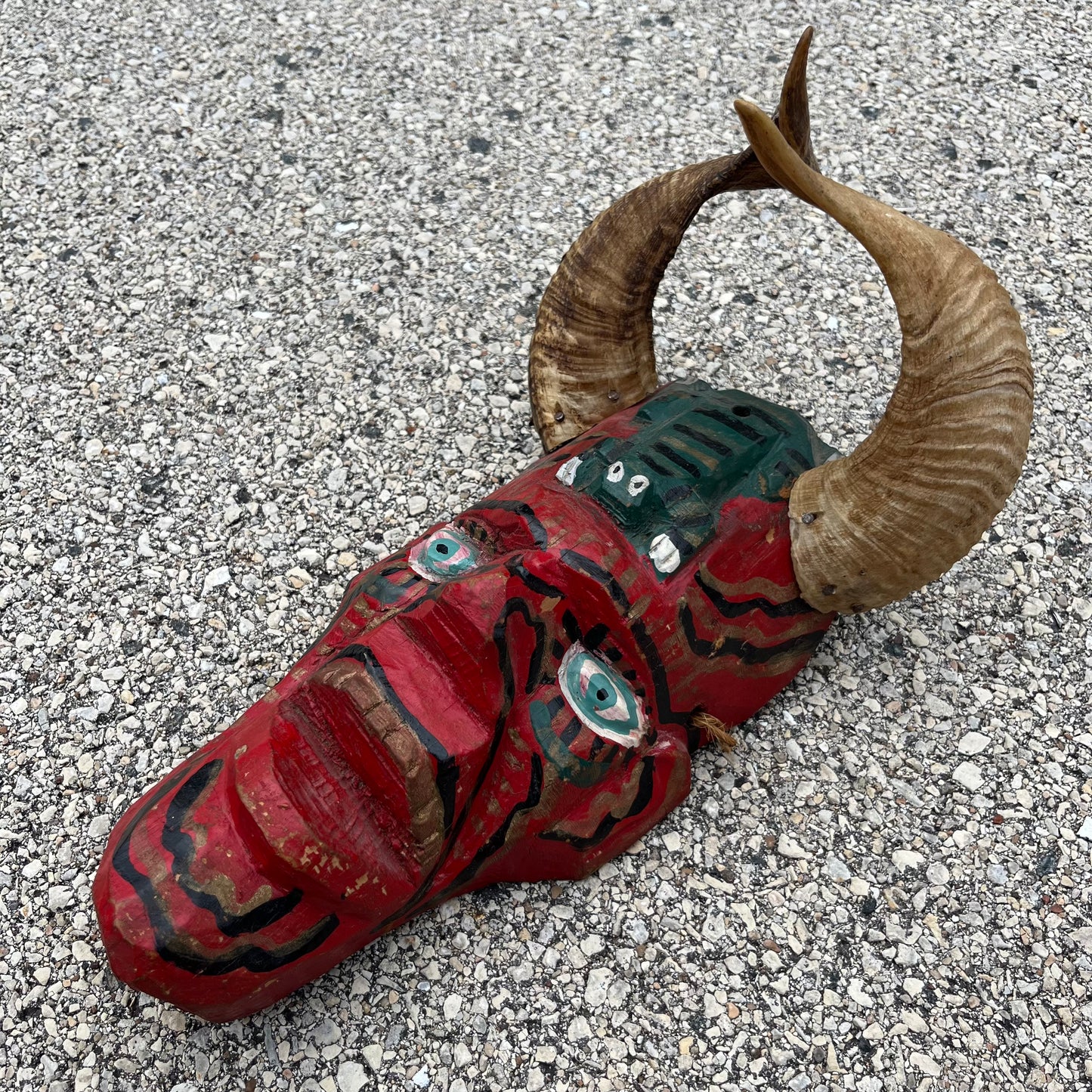 Vintage Guatemalan Diablo mask.