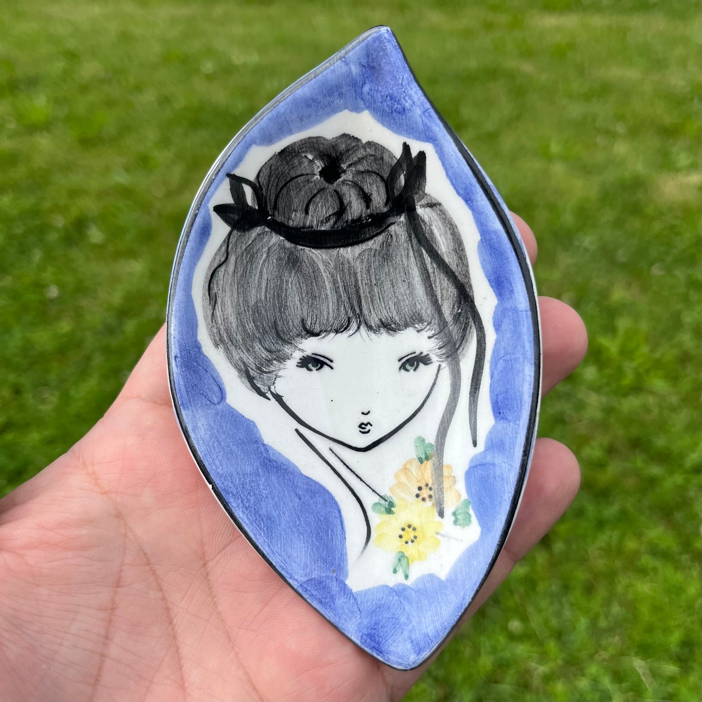 Vintage hand painted dish.