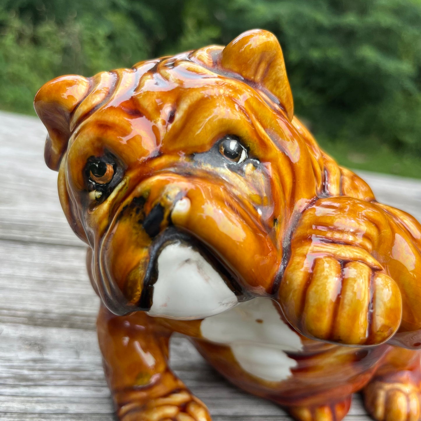 Vintage Italian ceramic bulldog.