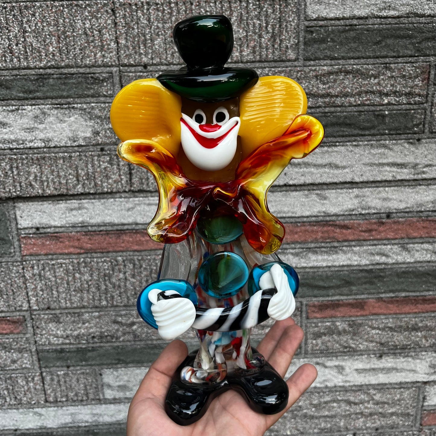 Large 1960s Glass blown Murano clown.