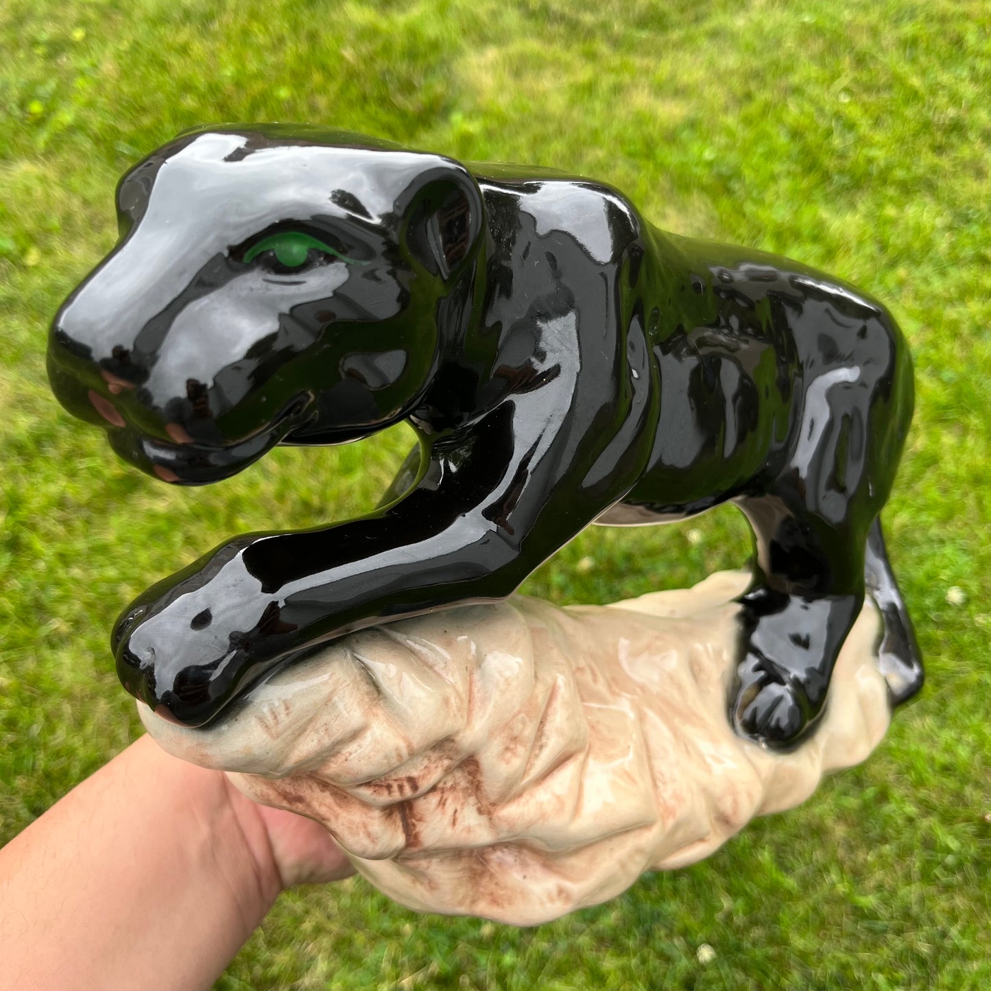 90s Ceramic black panther statue.