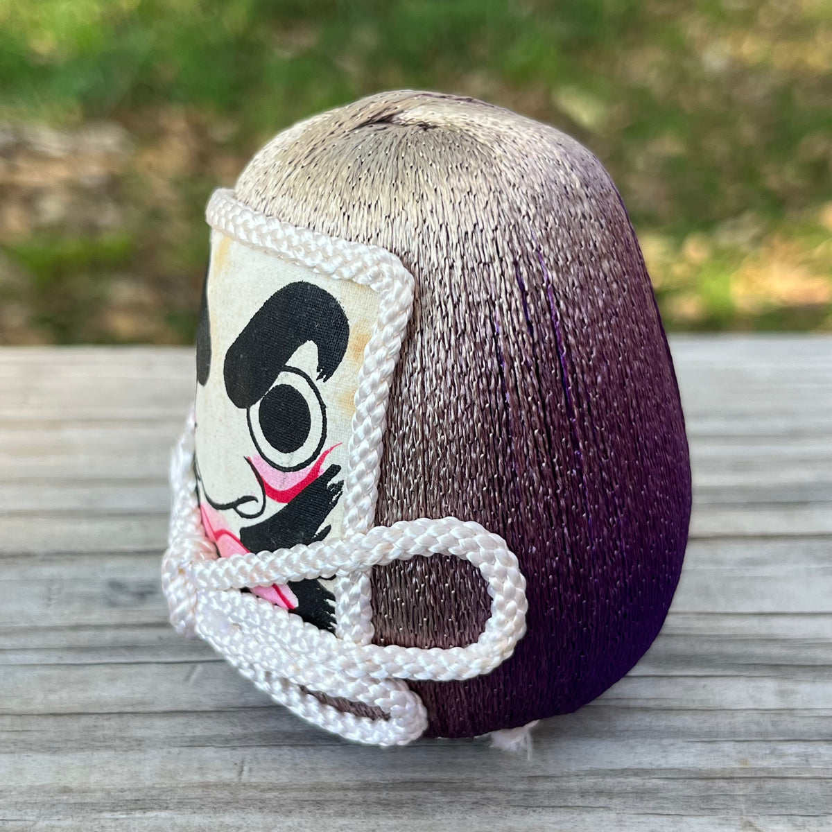 Vintage paper mache Daruma doll.
