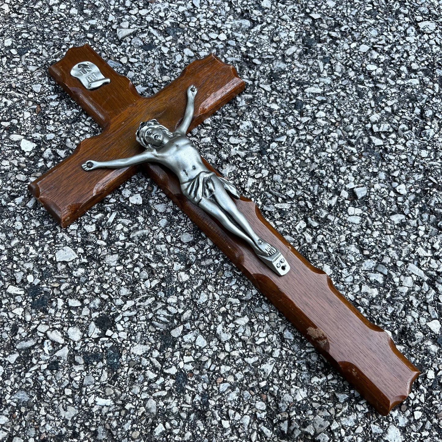 Vintage wooden crucifix.