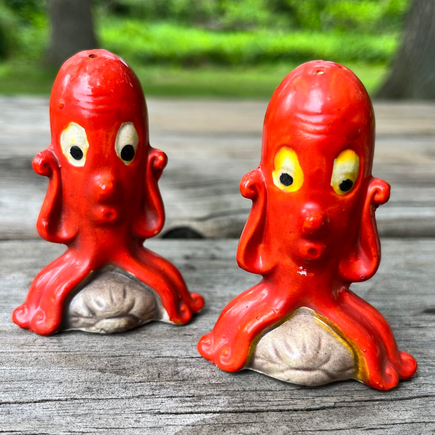 1950s Octopus salt n’ pepper shakers.
