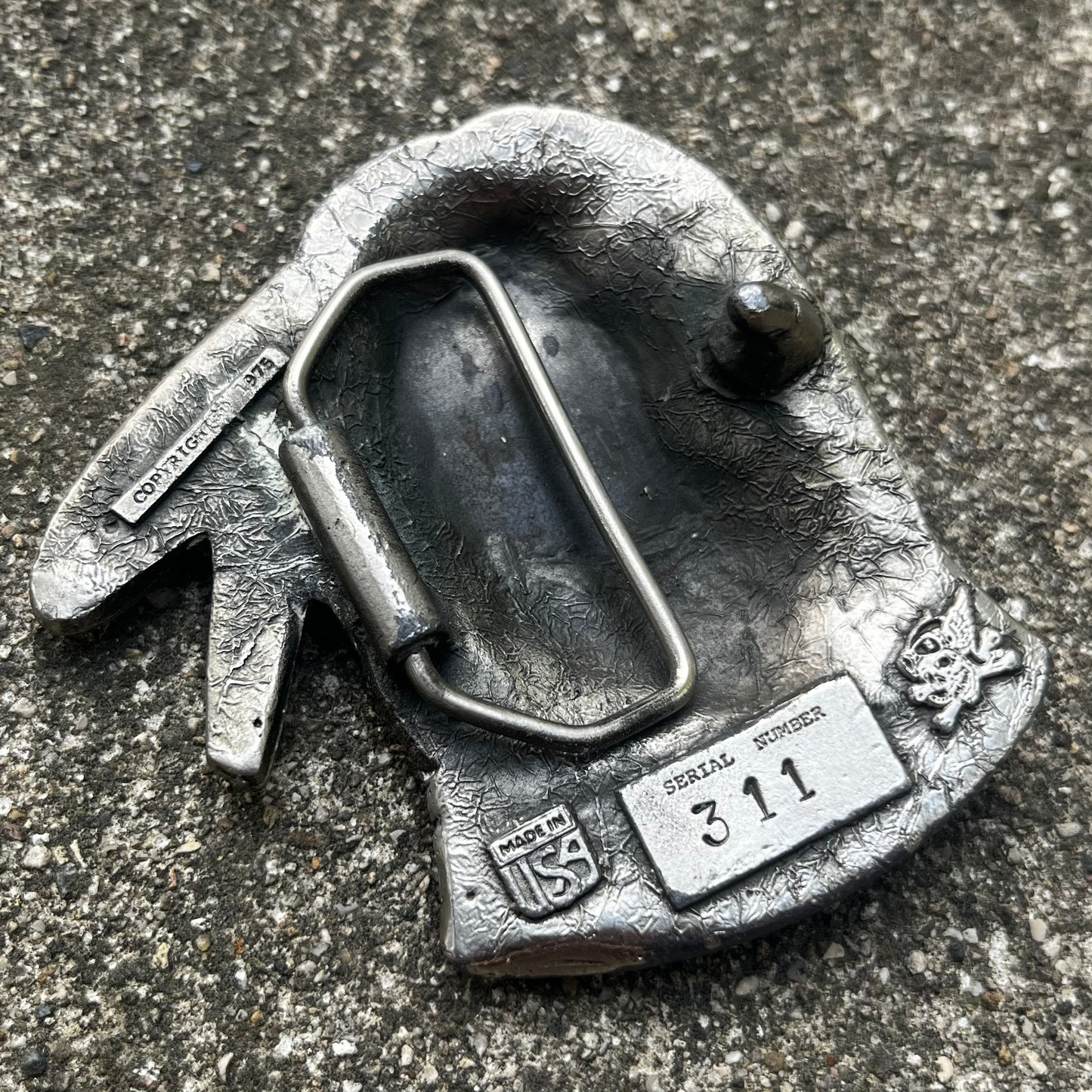 1975 Native belt buckle.
