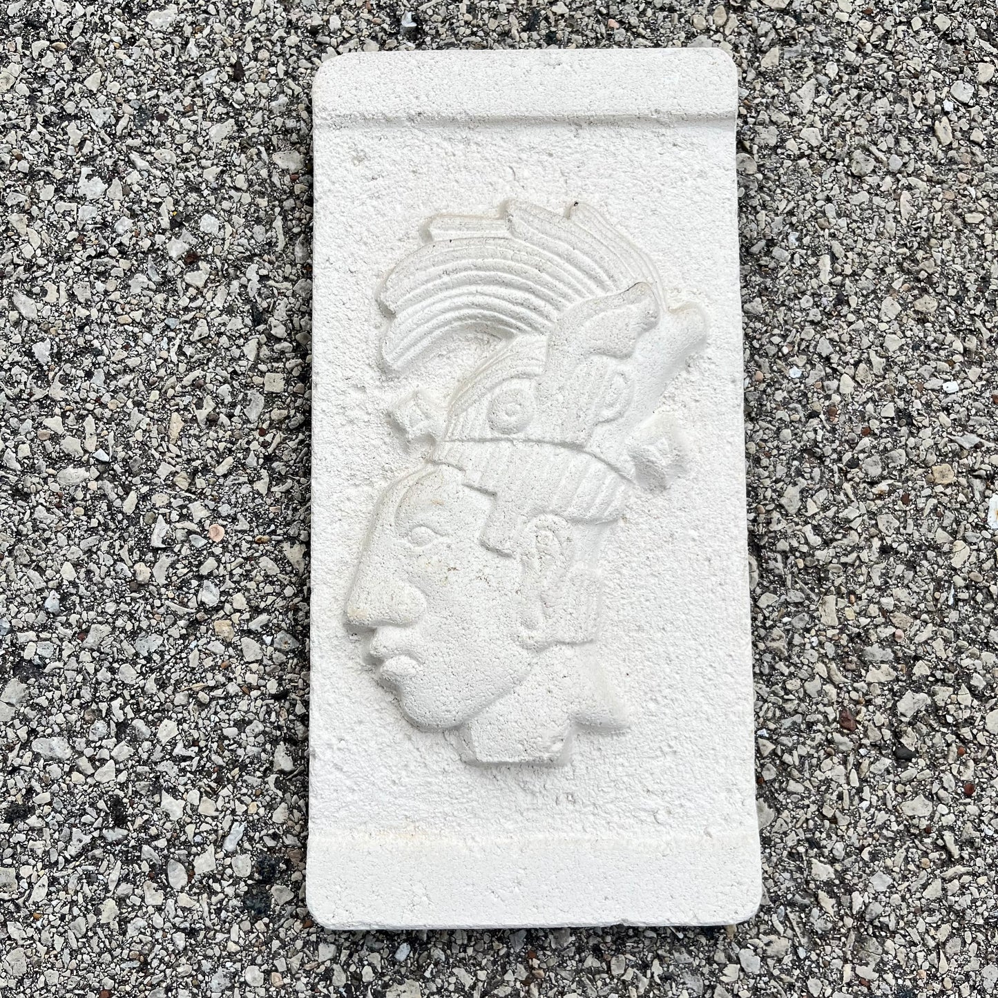 90s “King Pakal” souvenir plaque.